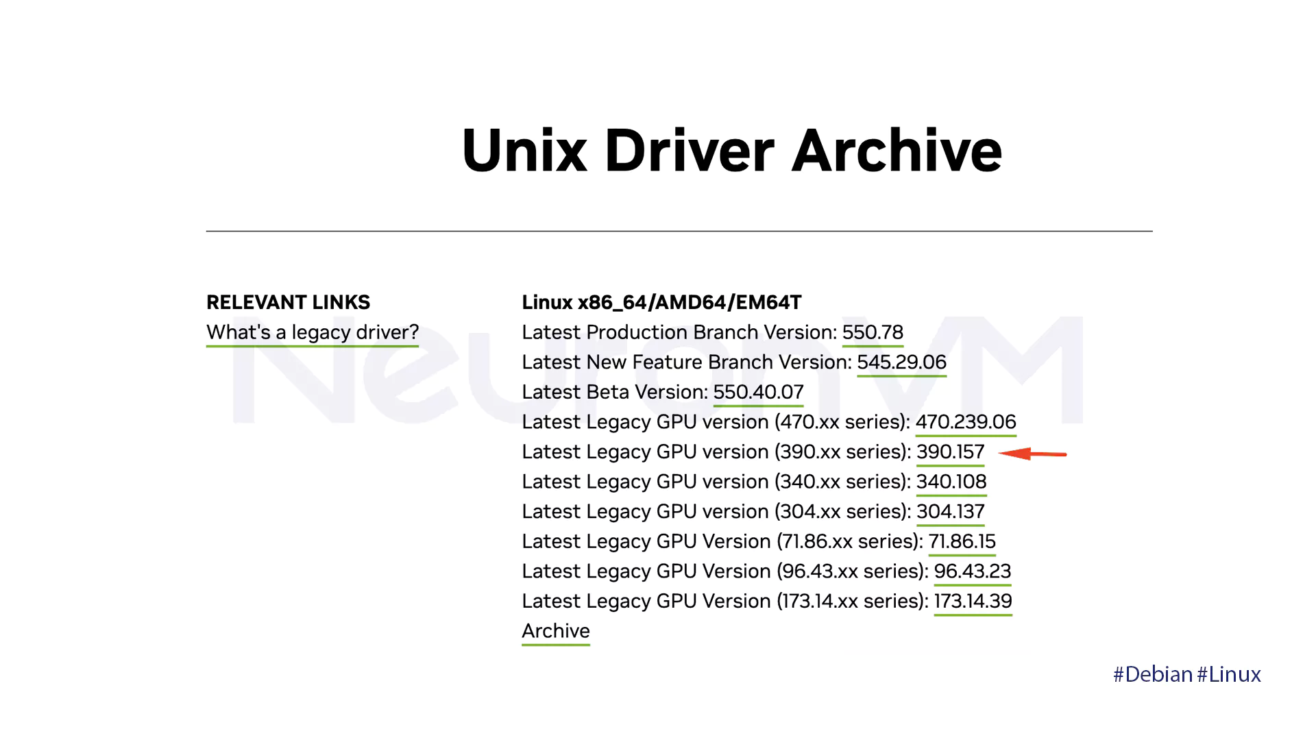 Install Nvidia drivers​ from the Nvidia.com package - 2