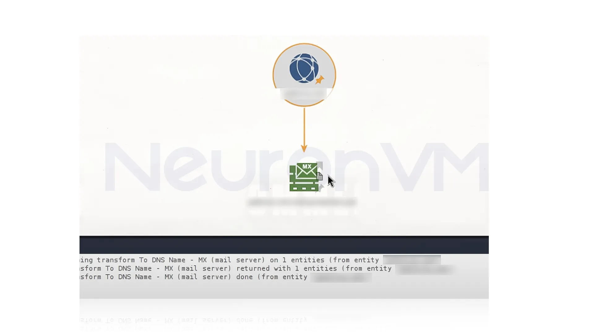 You will be able to see the desired DNS information