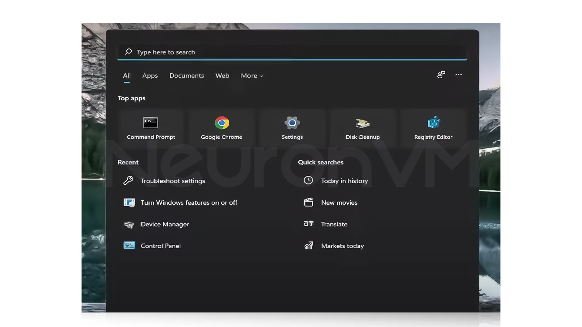 click on your start menu
