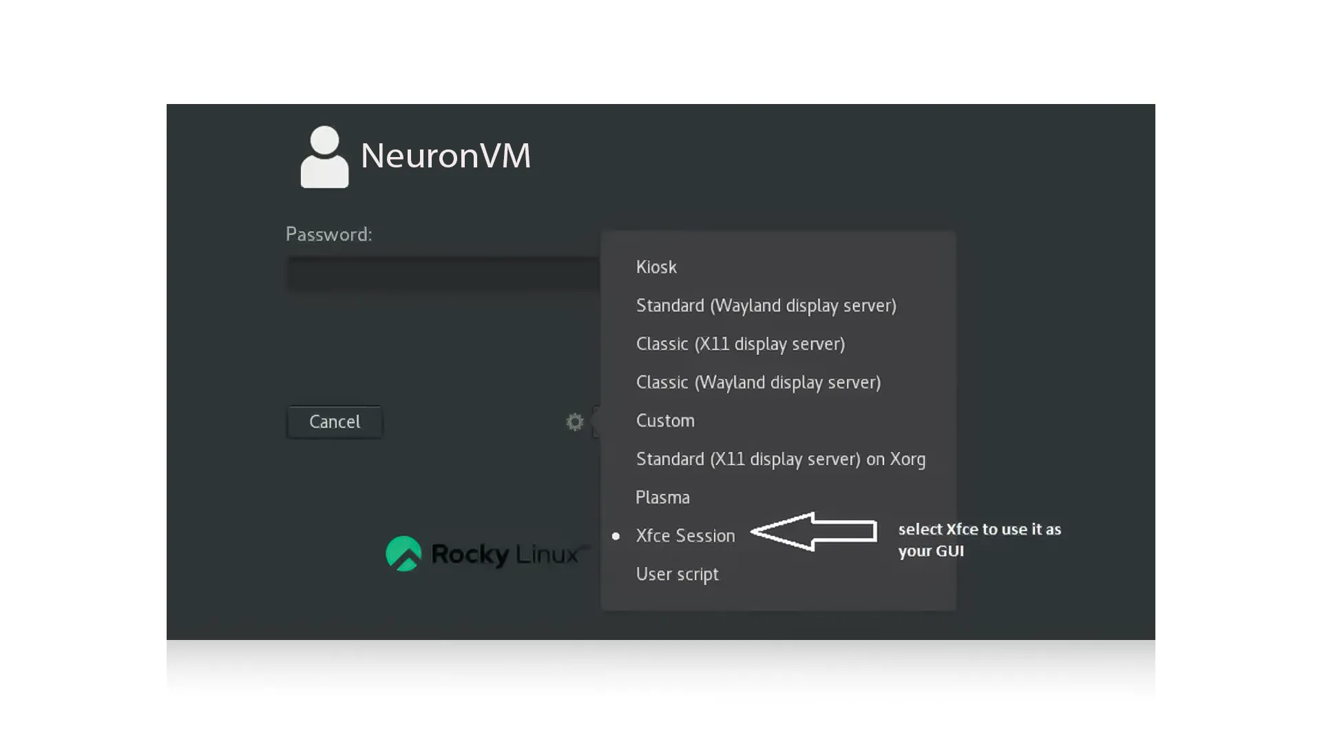 Reboot and Log In to XFCE