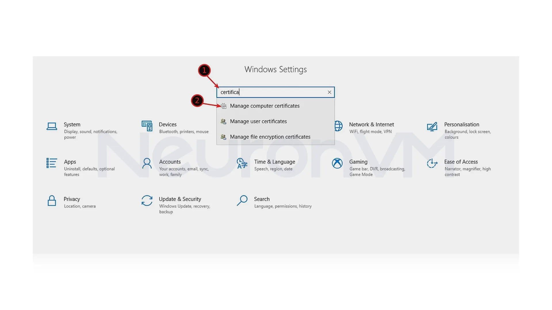 add the Root-CA to your Windows trusted certificates