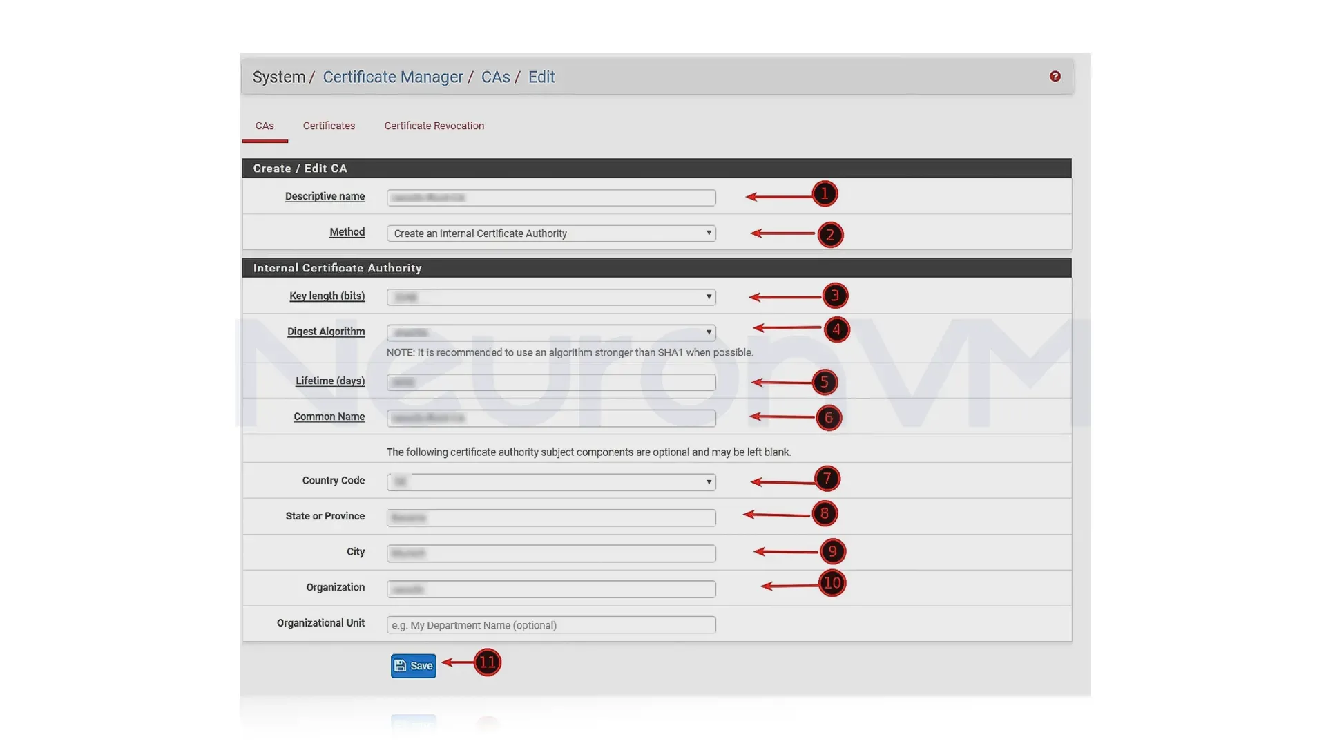 fill out the basic details like a name and location