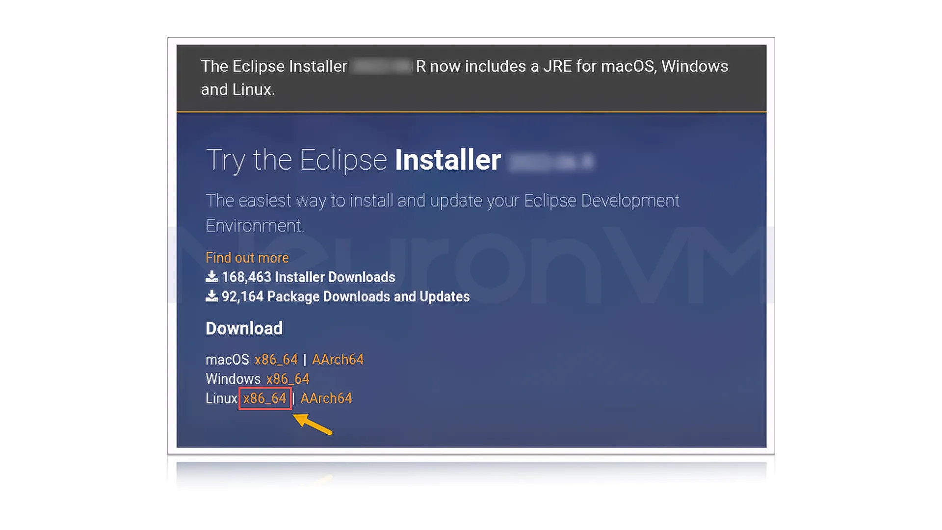 click the Download button for Linux, it will be downloaded by default