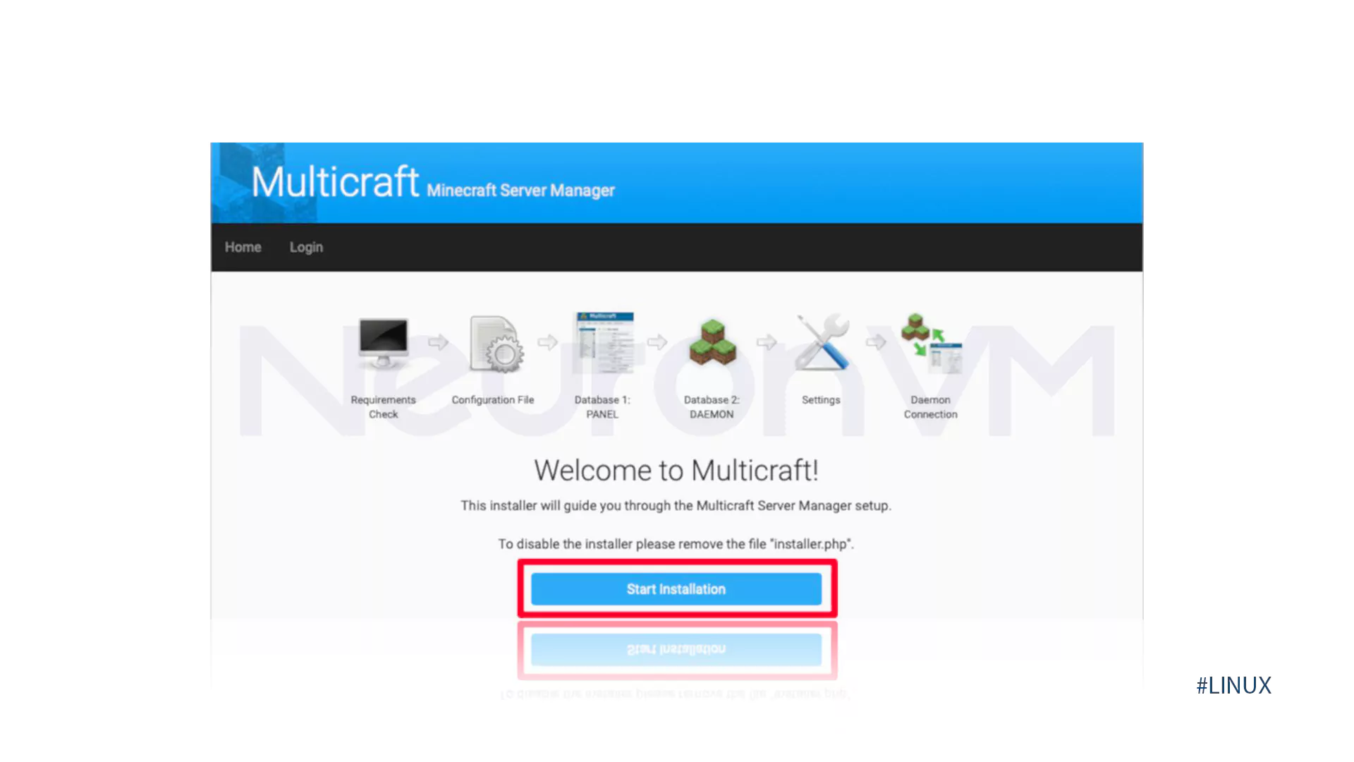 Configure Multicraft on Ubuntu: Step 1