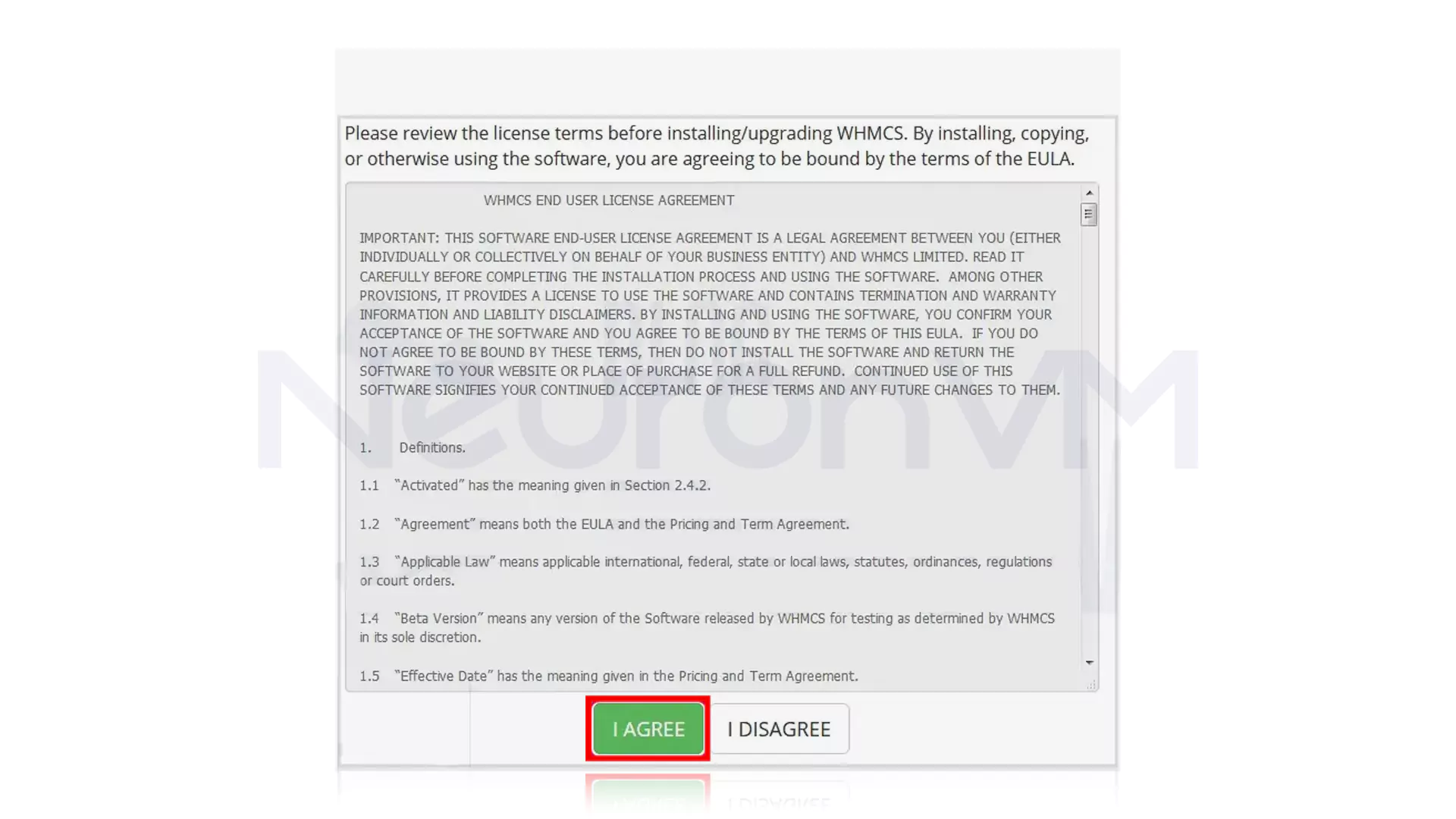 Create the Database and Configure WHMCS: Step 2