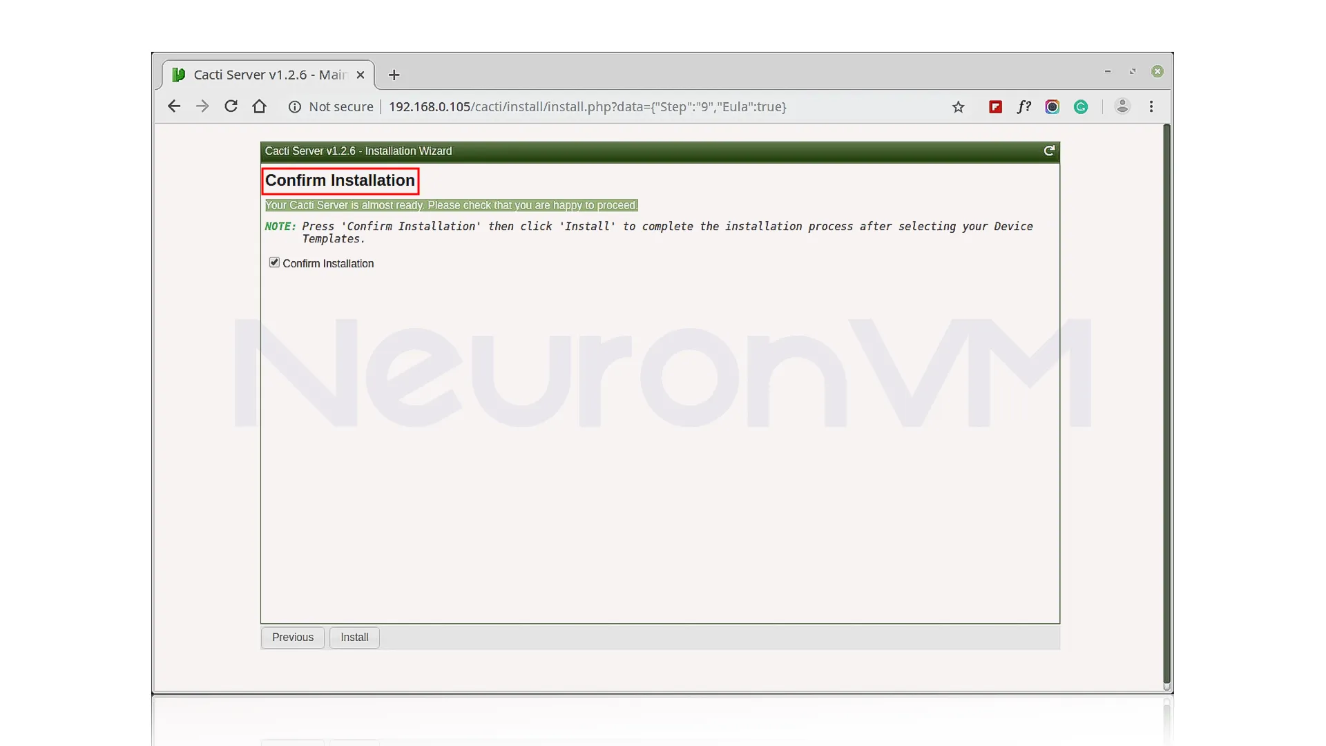 Confirm Installation