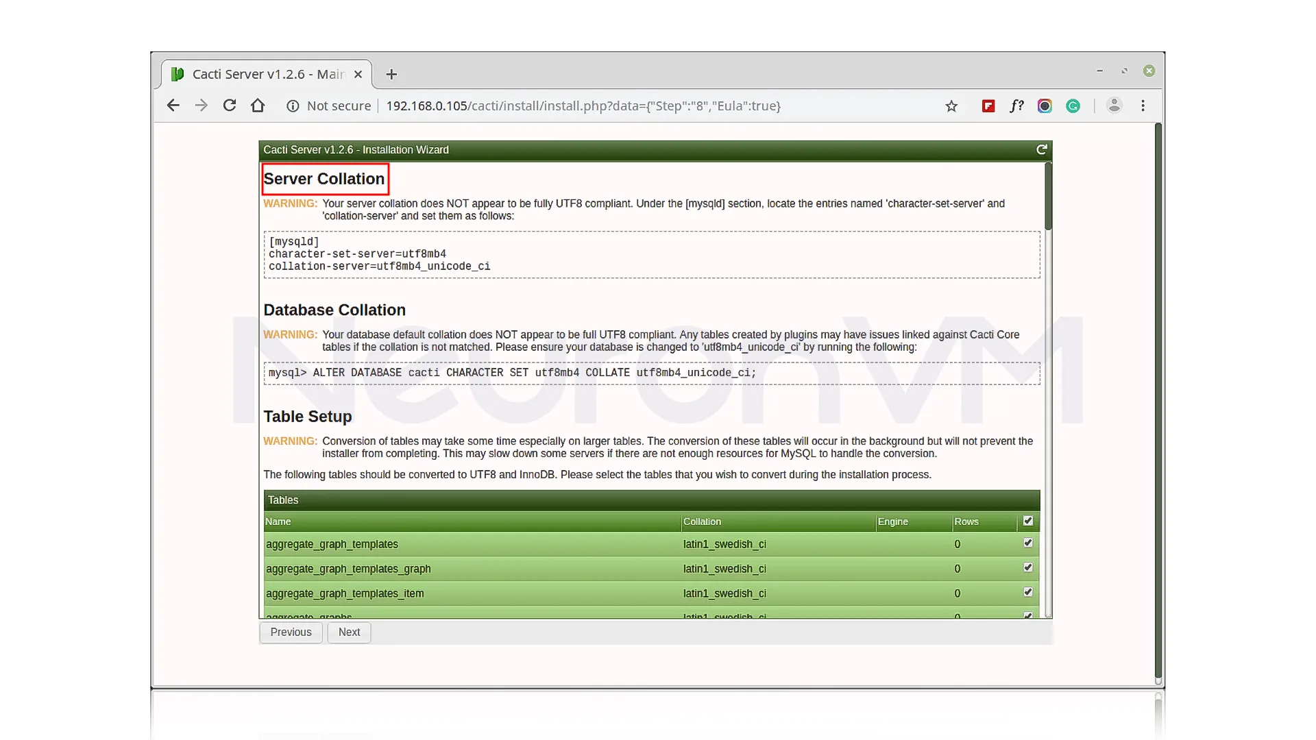 set the Server Collation