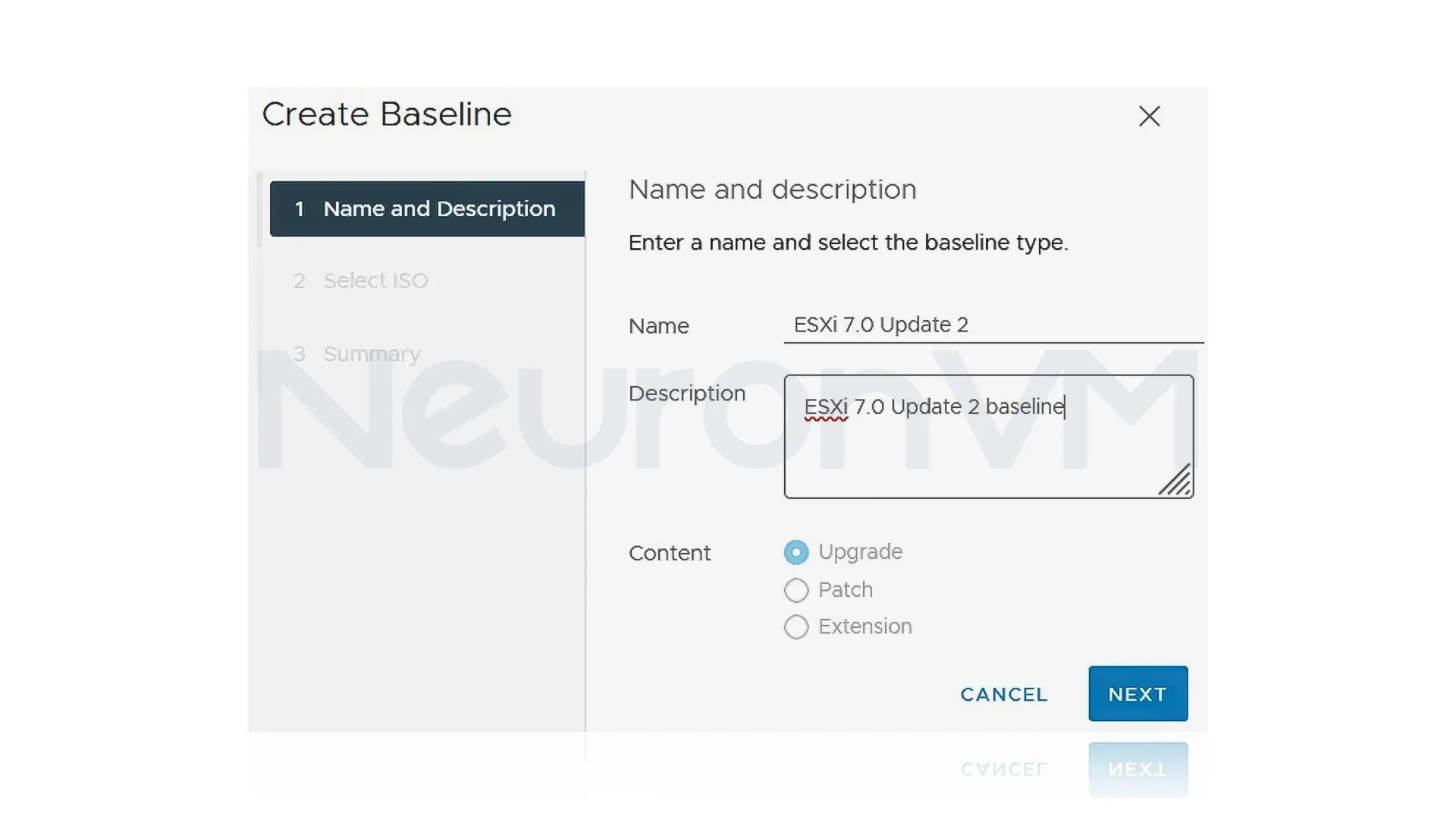 create baseline