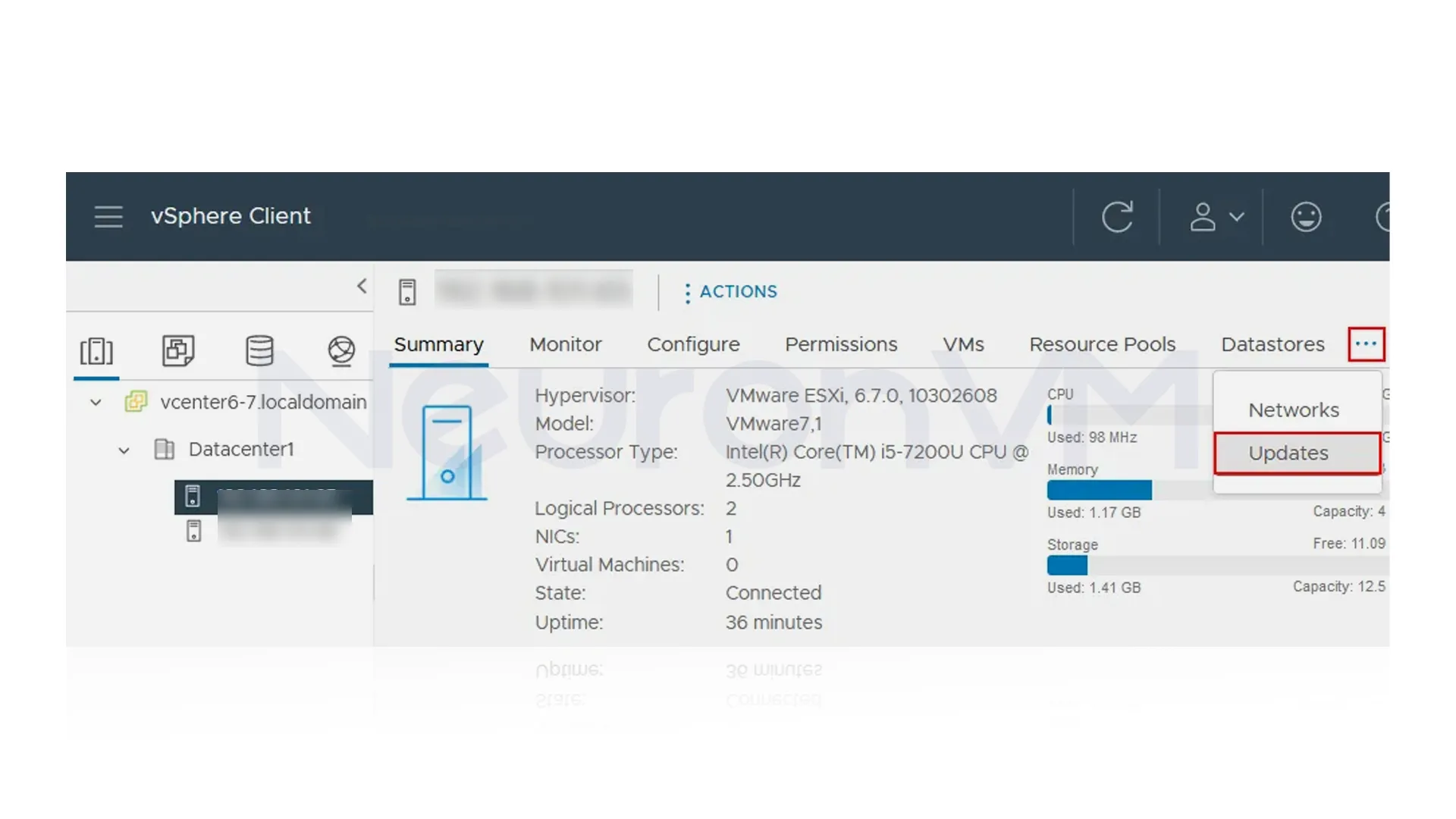 how to run vsphere client