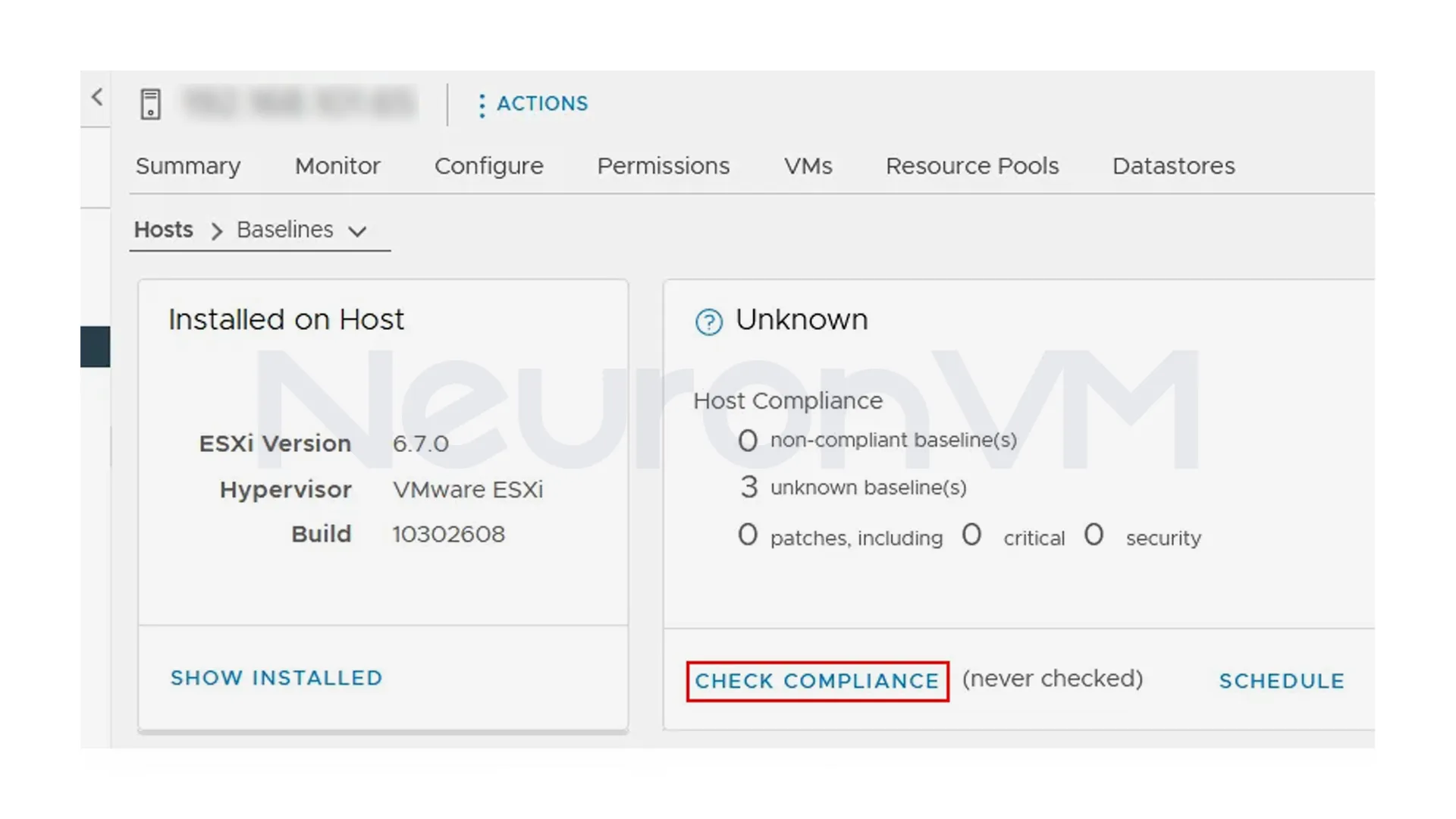 upgrade vmware to latest version