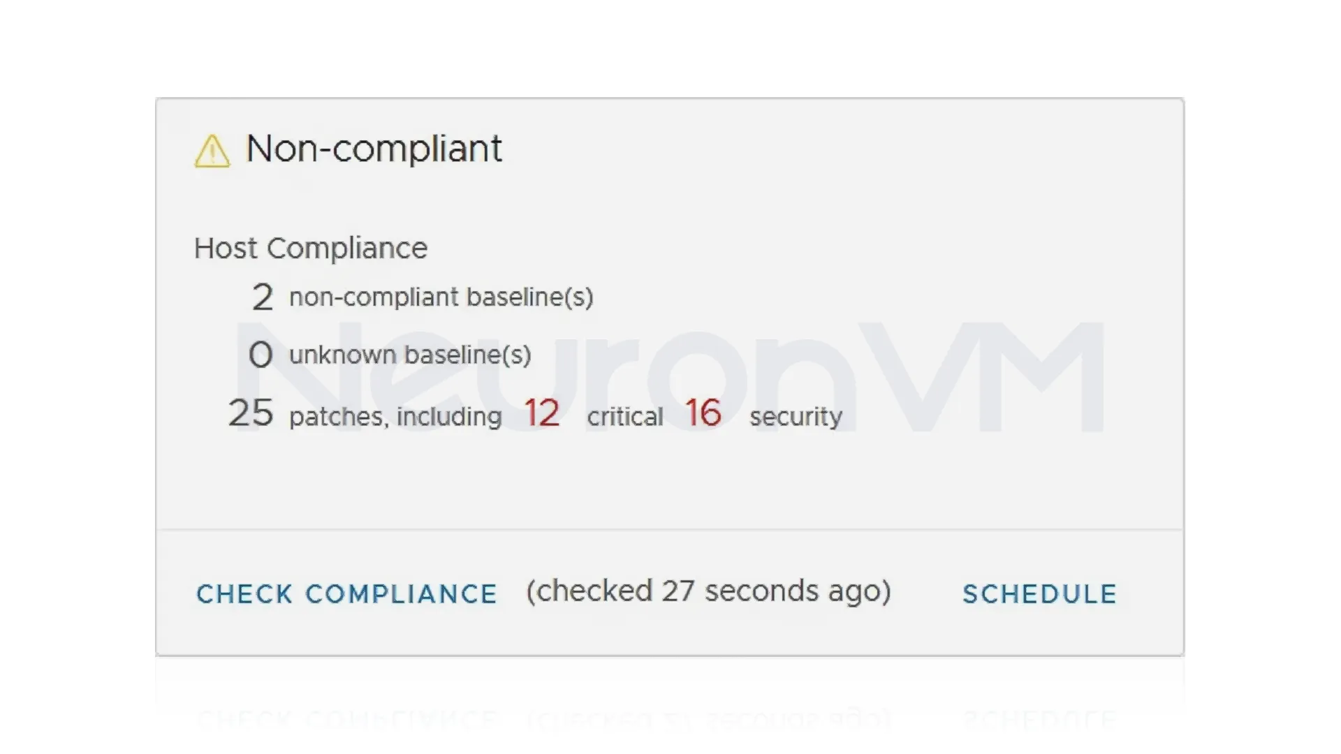 non compliant vmware - upgrade VMware ESXi on Dedicated server