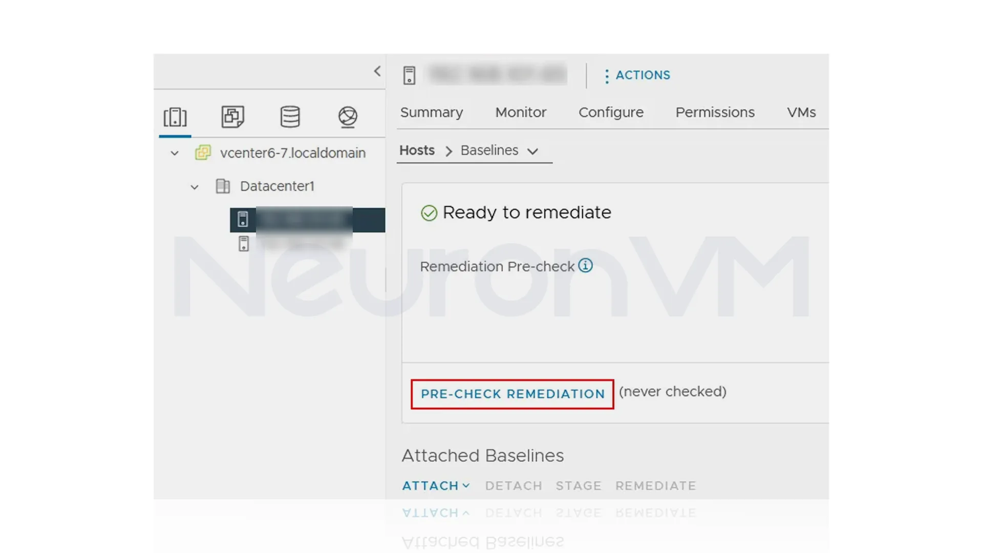 ready to remediate vmware - upgrade VMware ESXi on Dedicated server
