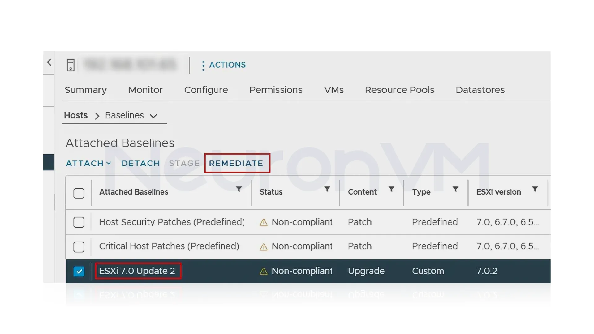 upgrading vmware esxi on dedicated server