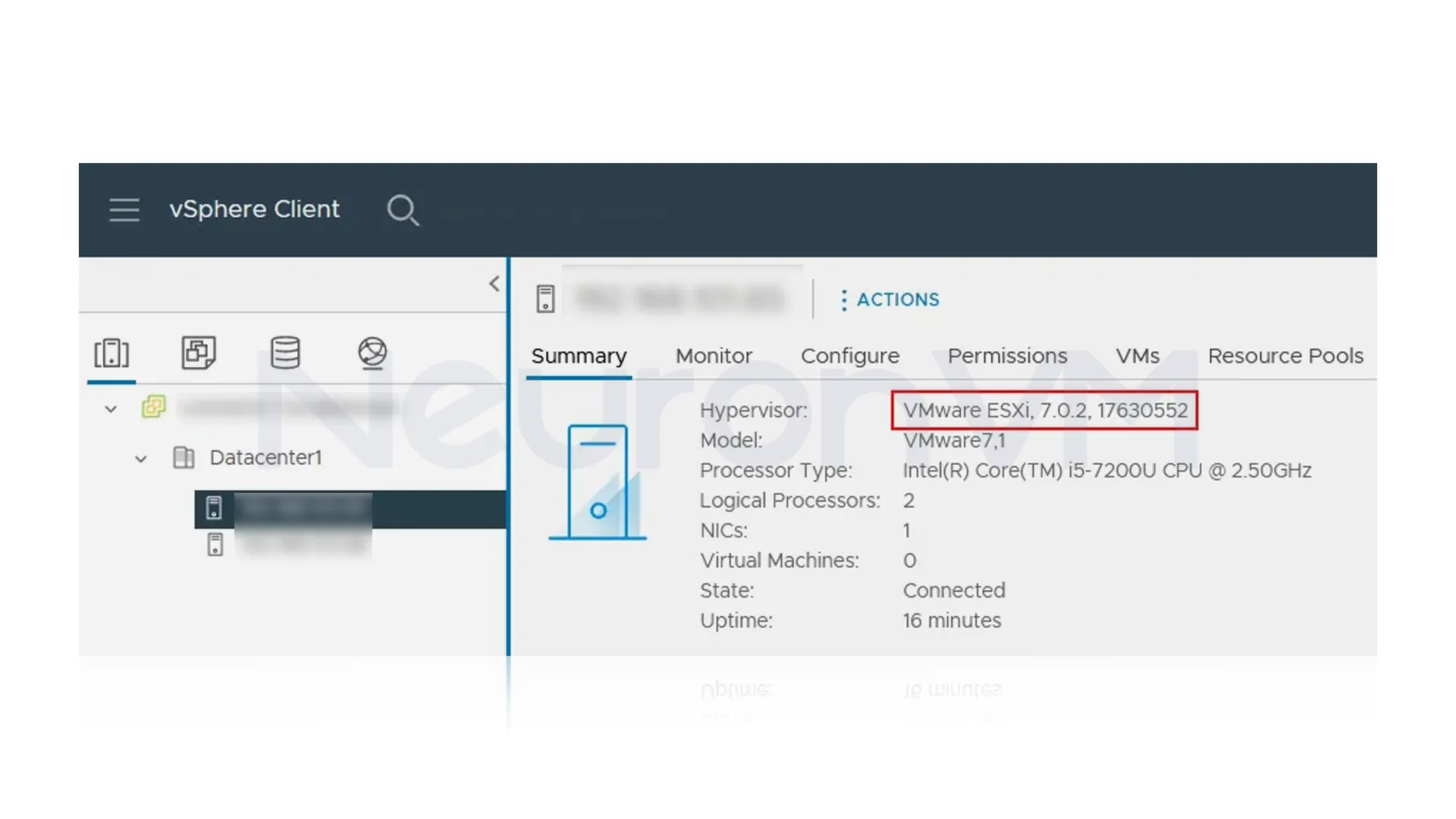 vsphere client - upgrade VMware ESXi on Dedicated server