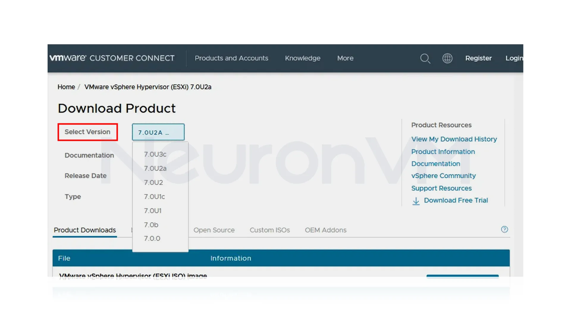 download vmware esxi