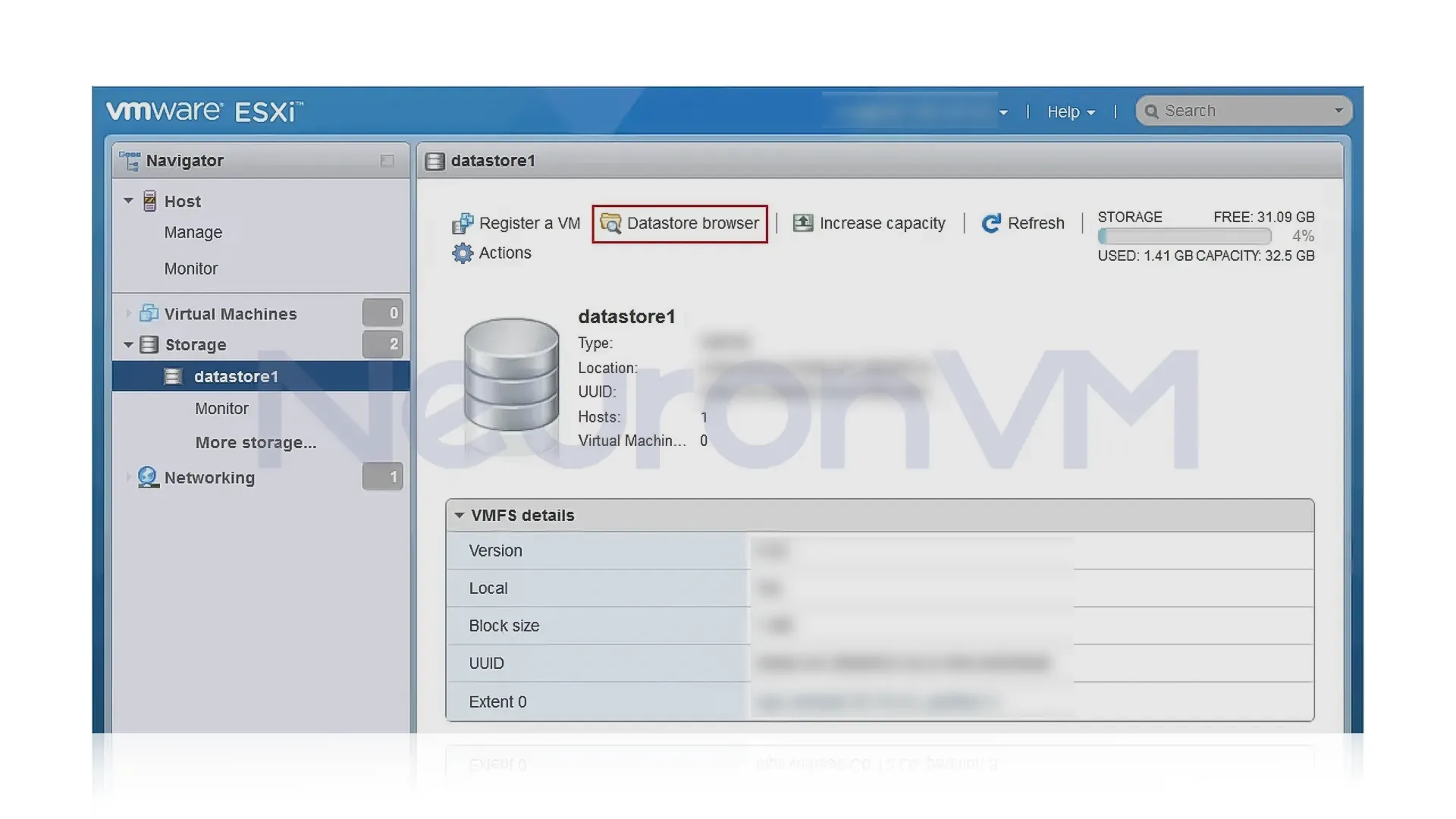 datastore browser