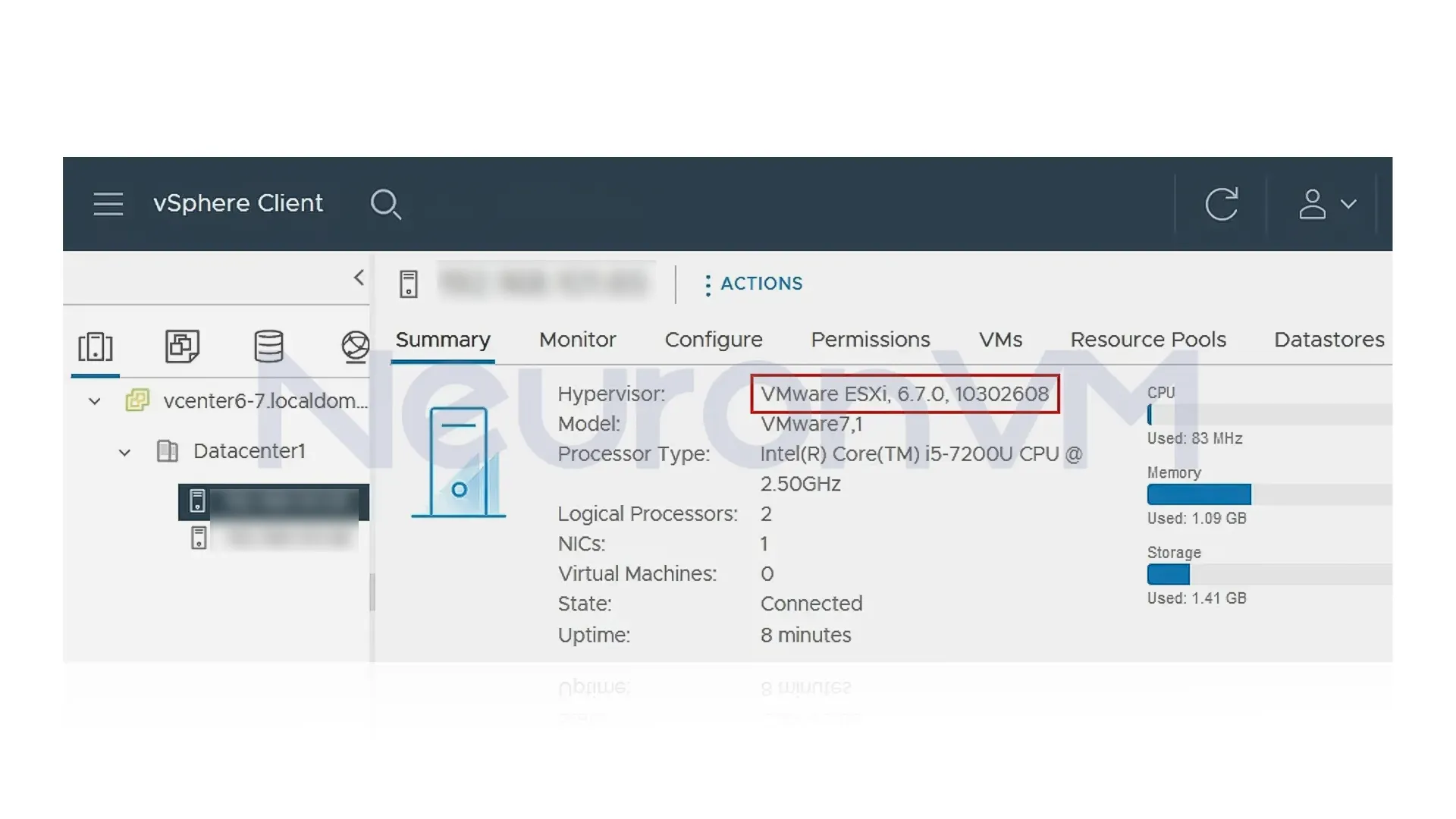 vsphere client