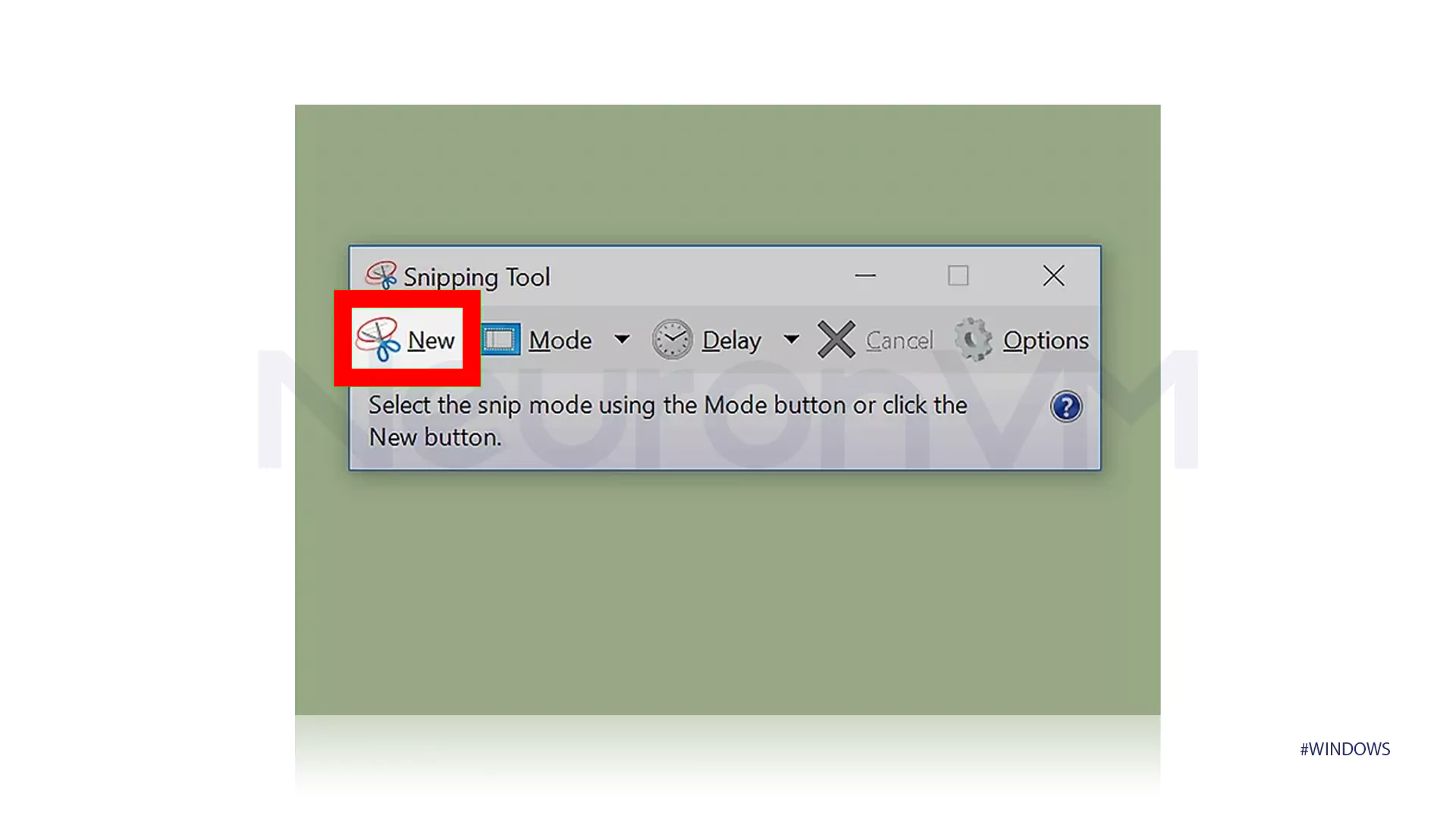 Step-by-step guide to using the Snipping Tool to take screenshots in different Windows