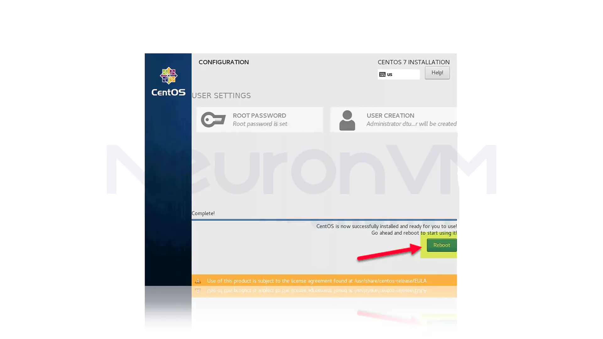 How to Start the Process to Install CentOS on Dedicated Server: Step 4