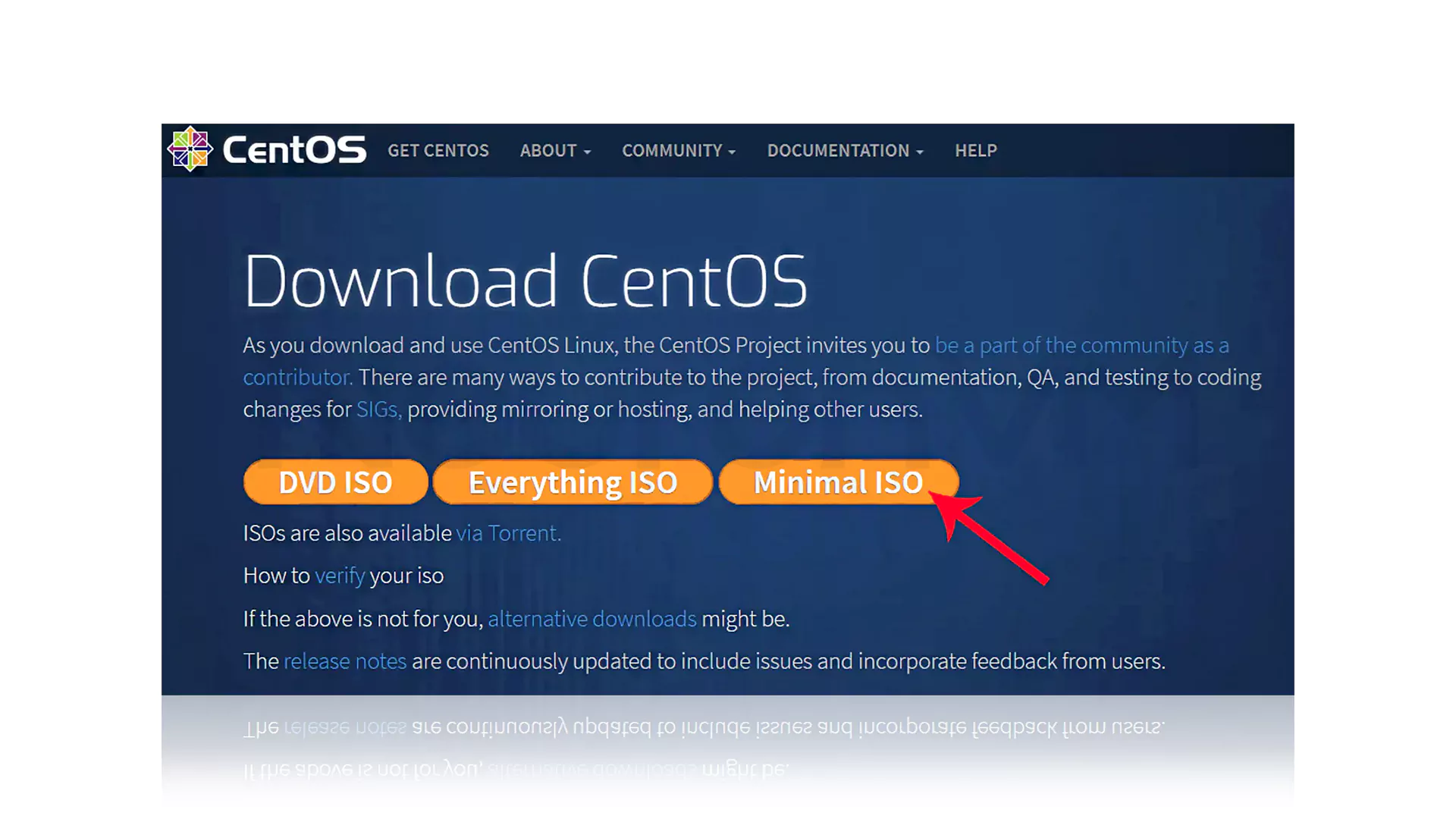 Download CentOS on Dedicated Server: Step 1