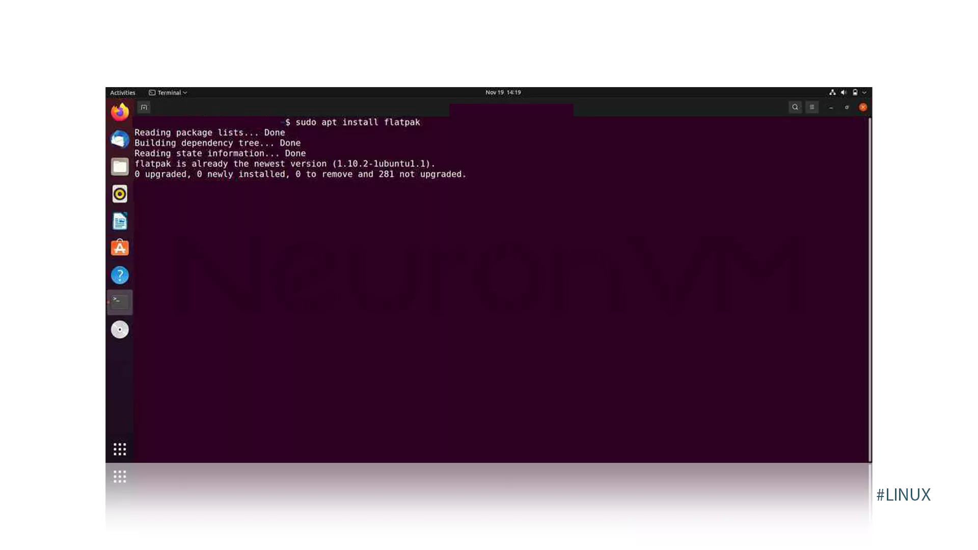 Step-by-step visual guide to installing Darktable on CentOS using Flatpak: Step 1