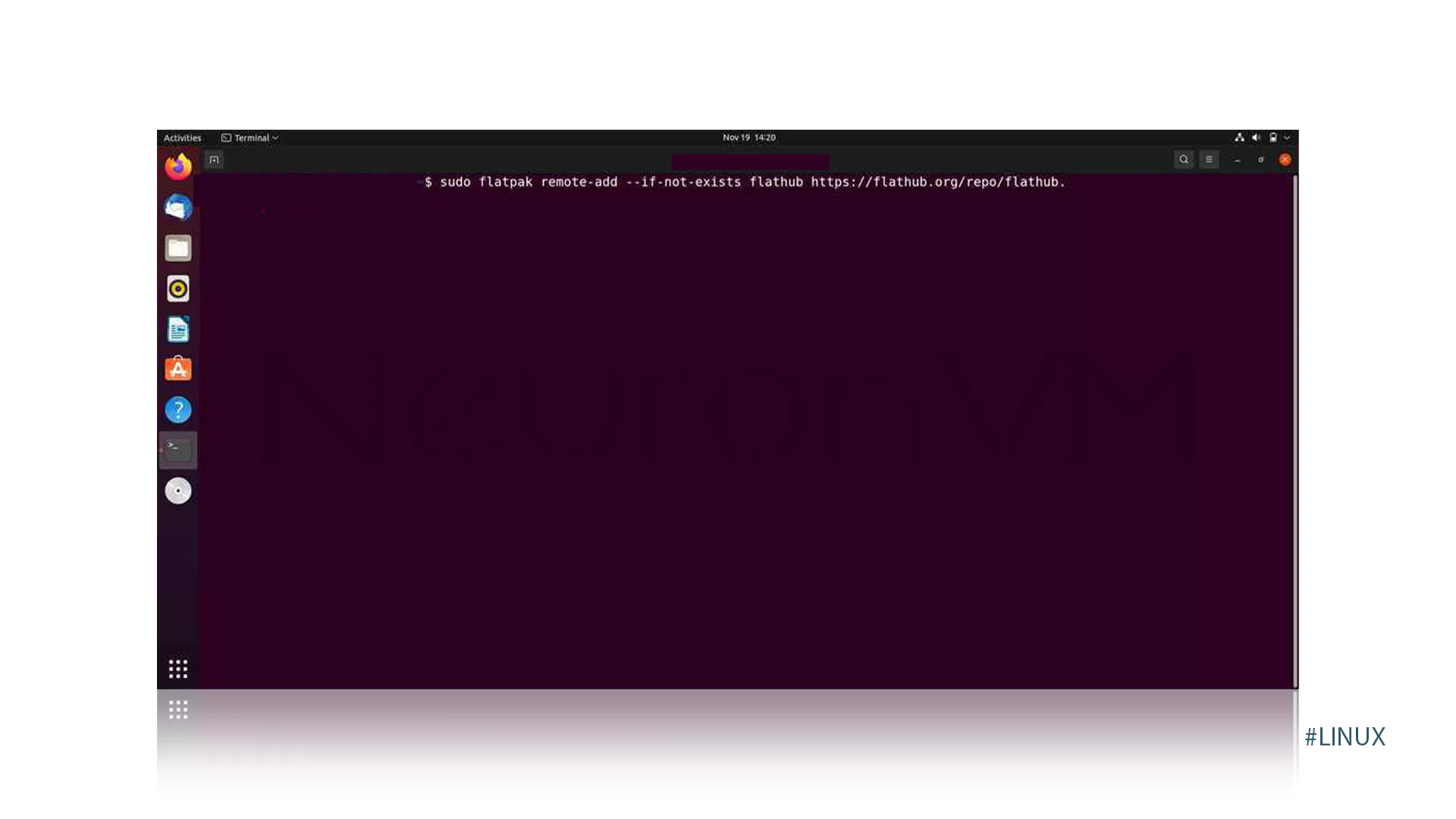 Step-by-step visual guide to installing Darktable on CentOS using Flatpak: Step 2