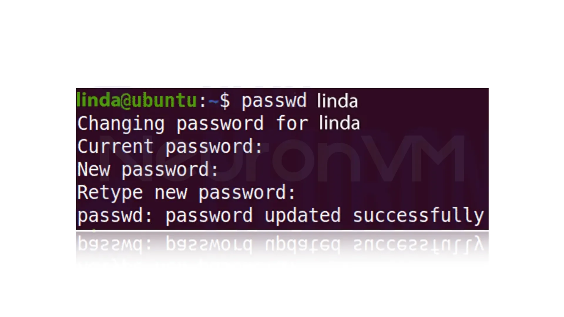 change the current user's password