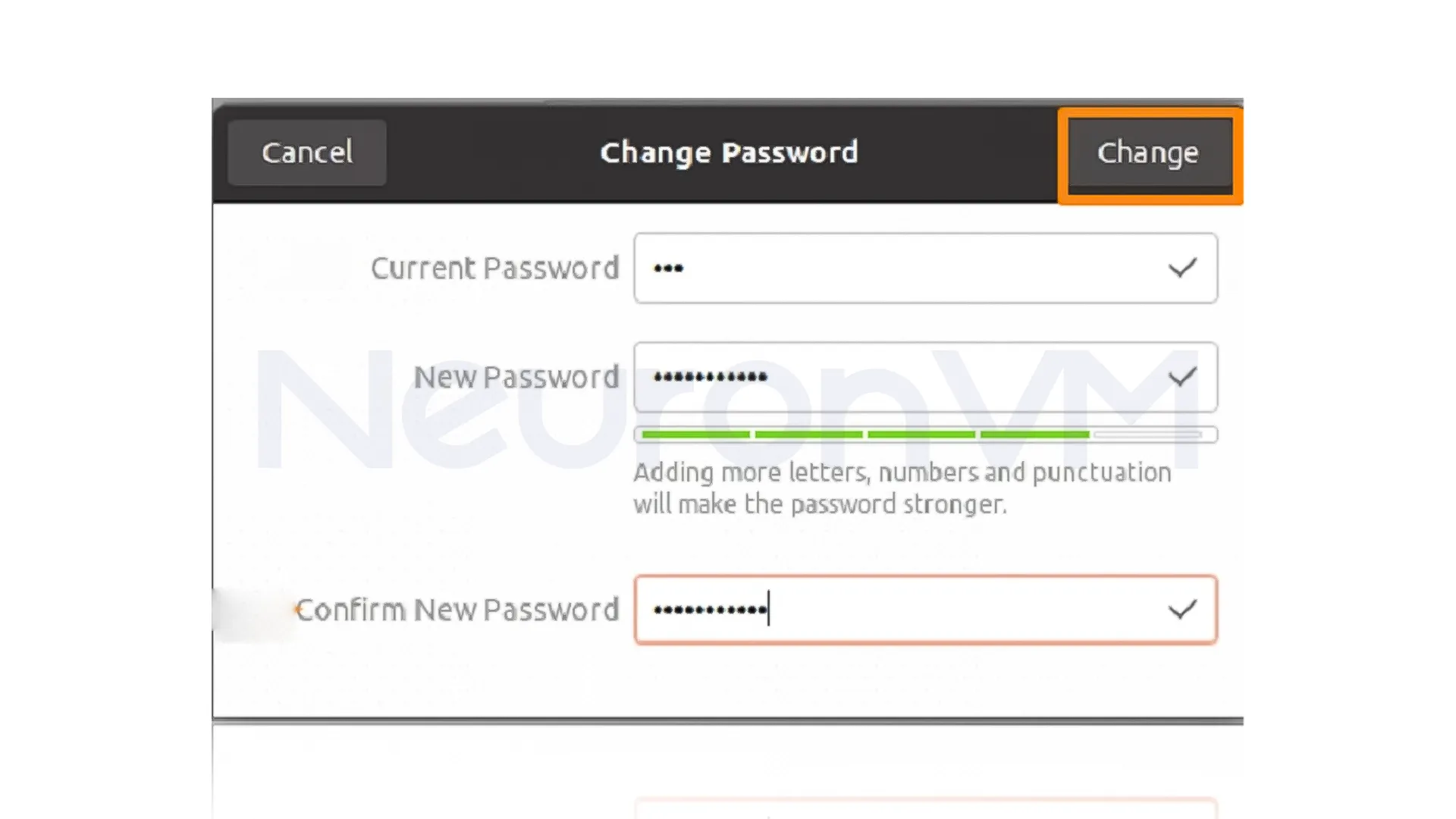 enter the new password with the help of the image in the next field to confirm it and re-enter it