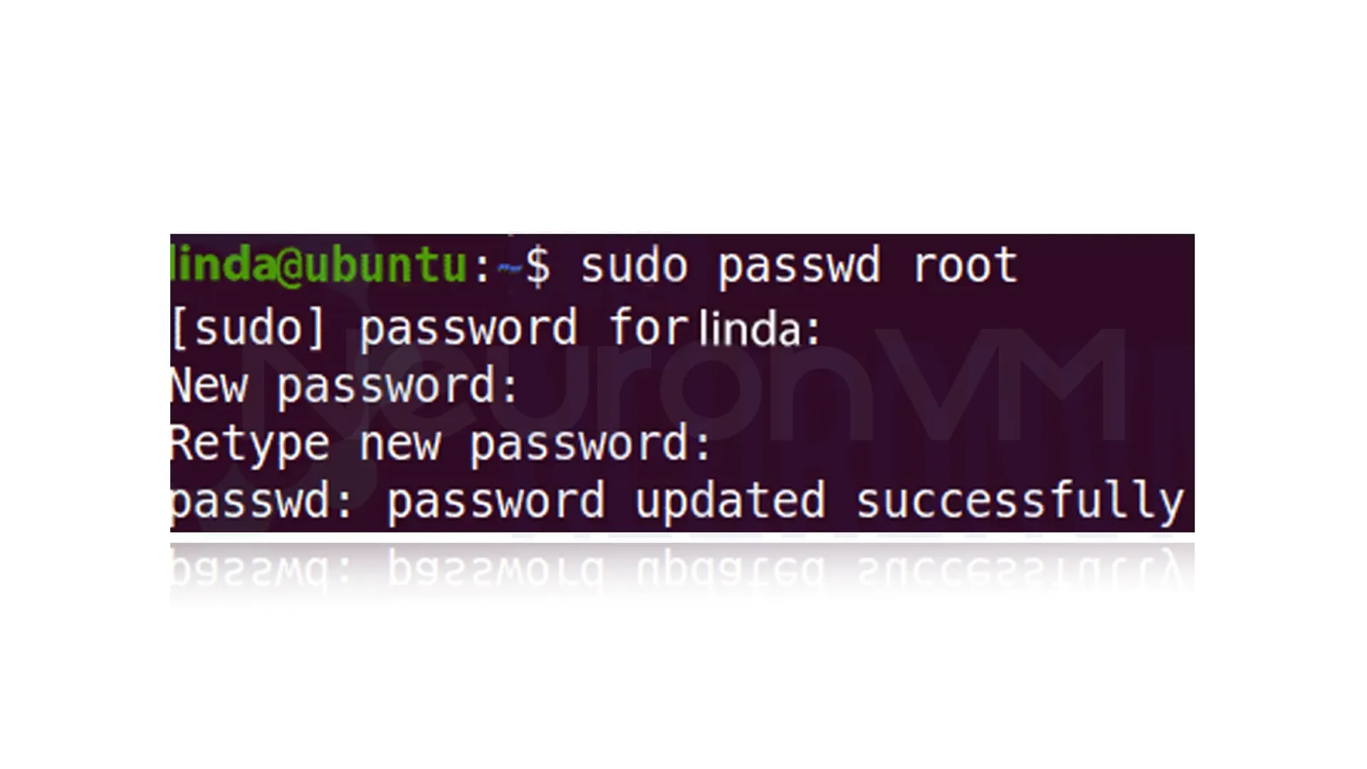 you can set a new root password
