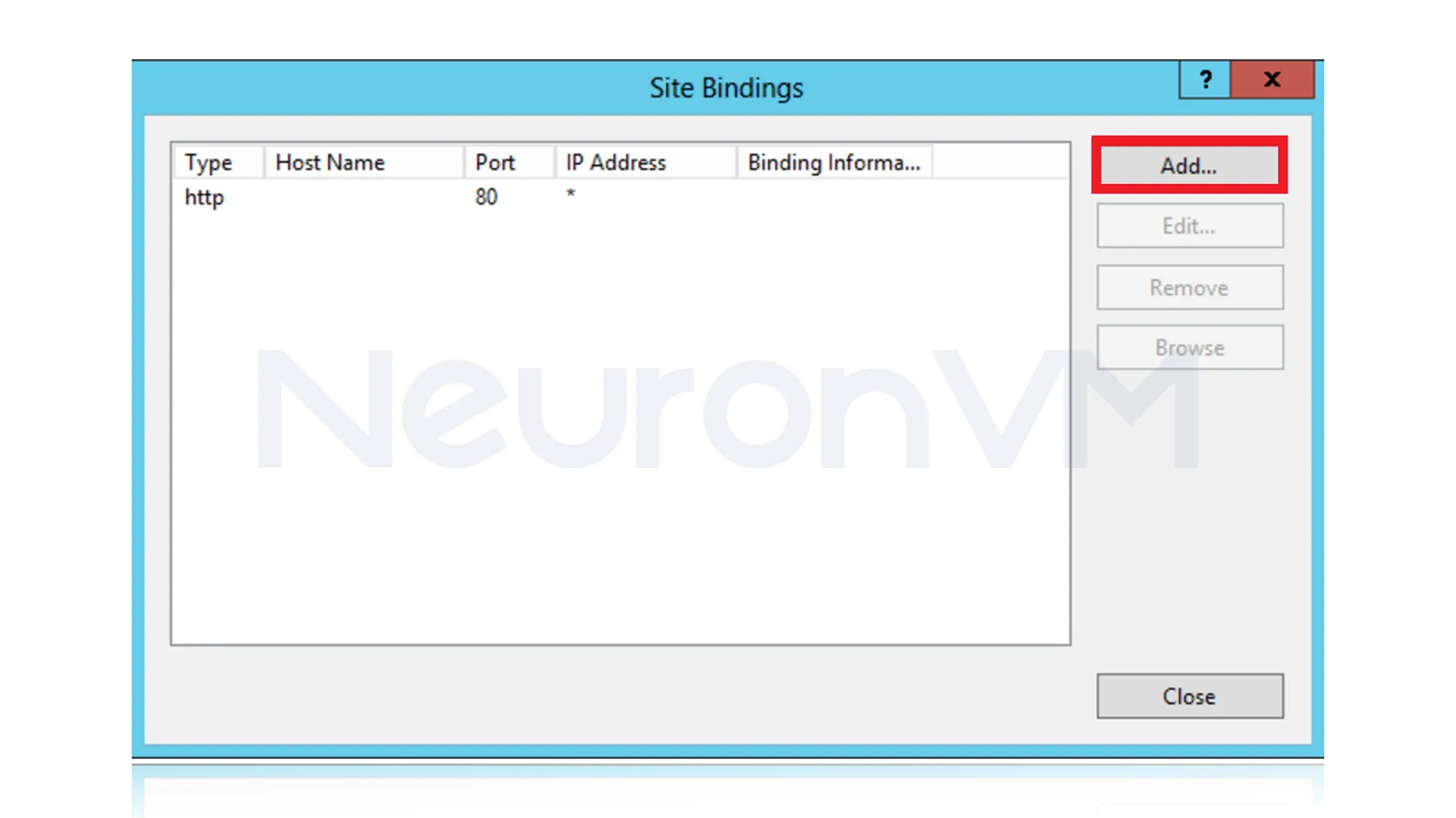 Select the HTTPS connection type