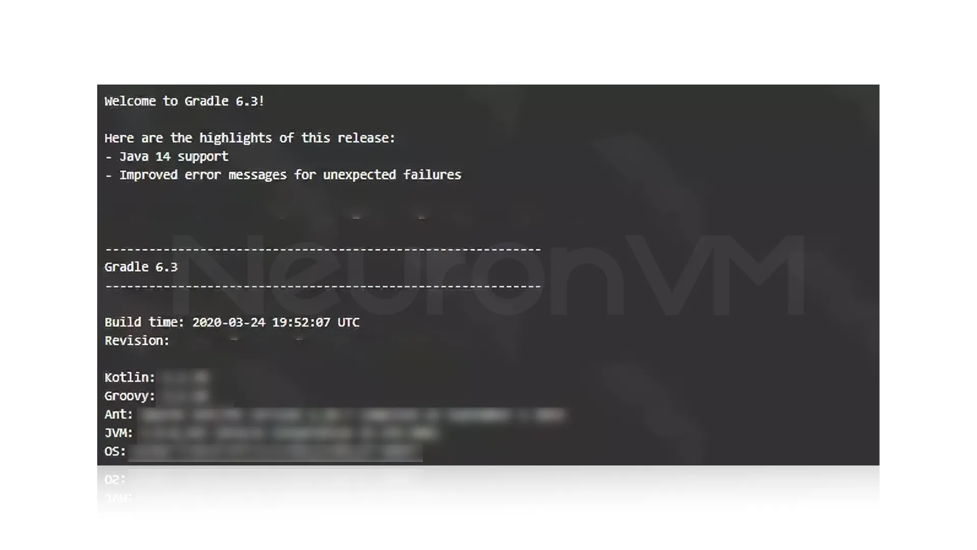 Gradle is installed correctly on your system.