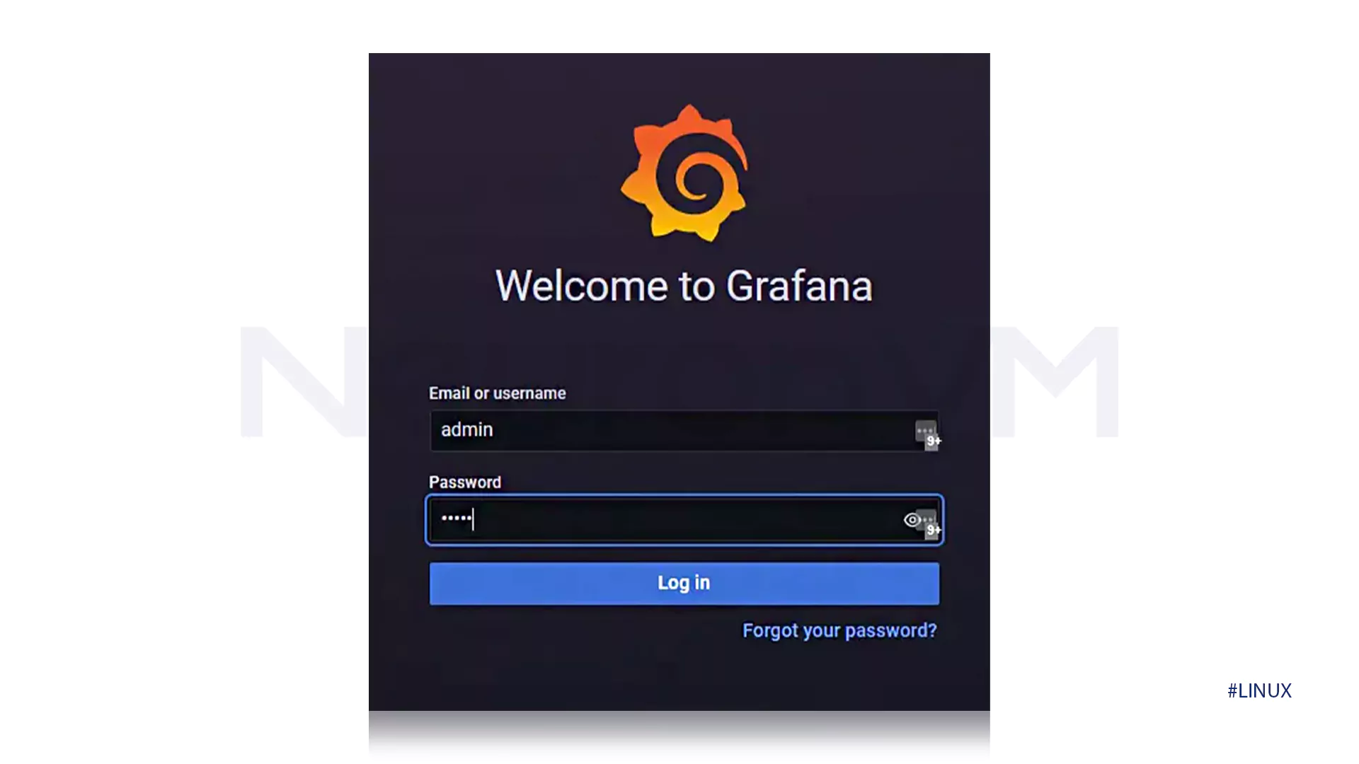 Image of setup Grafana on Debian