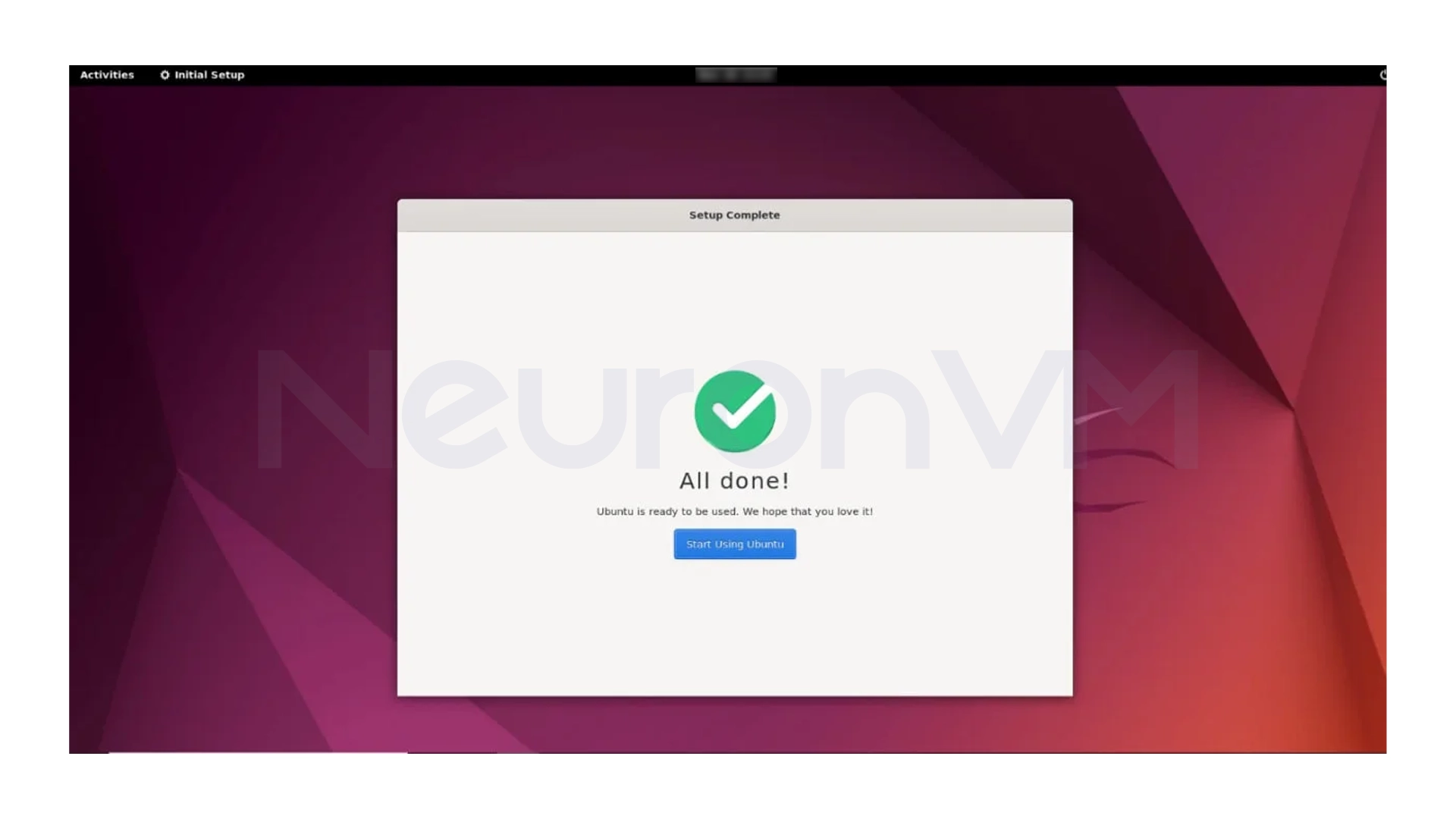 GNOME desktop environment is ready to use,