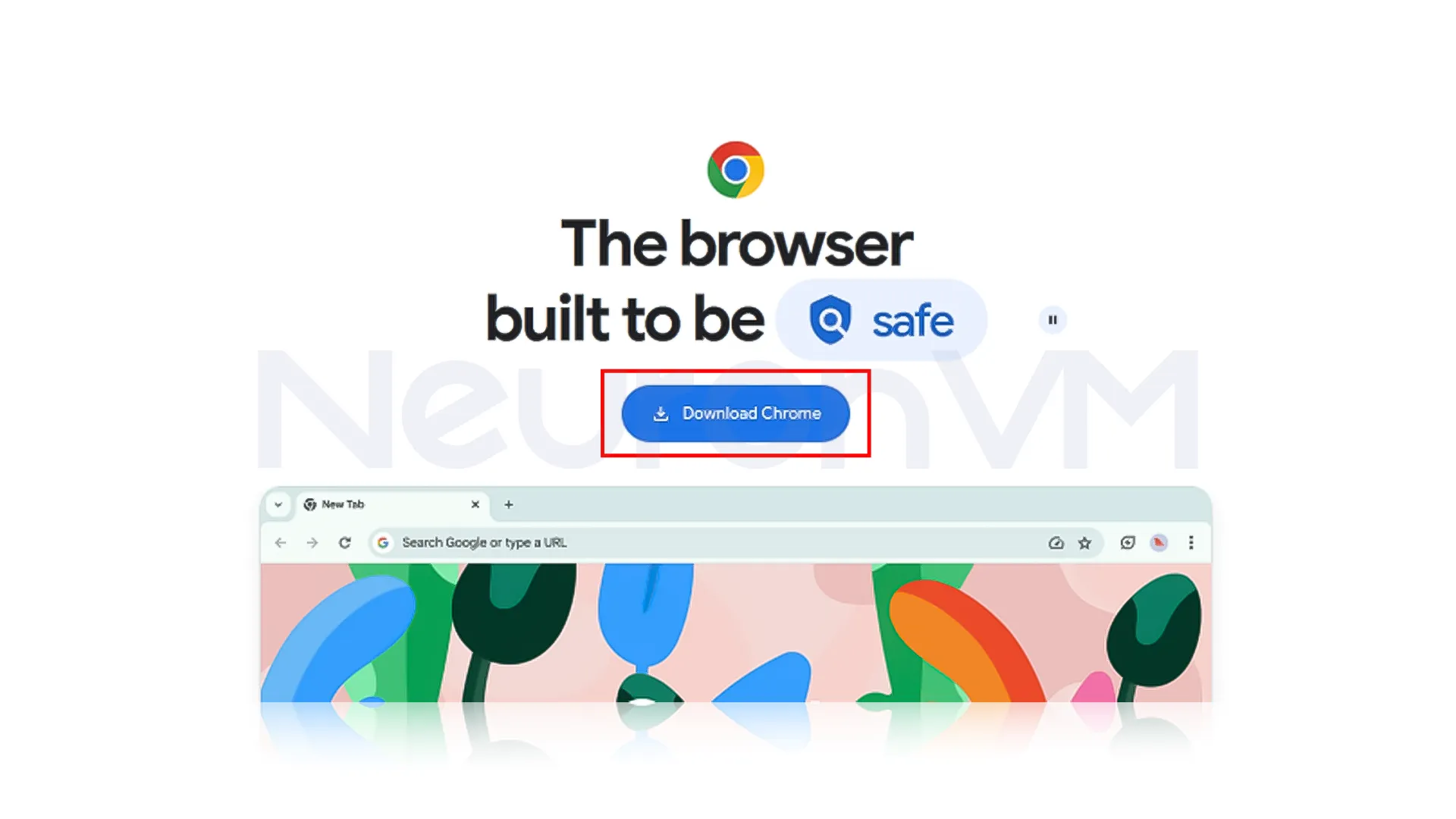 click on the "Download Chrome" button: