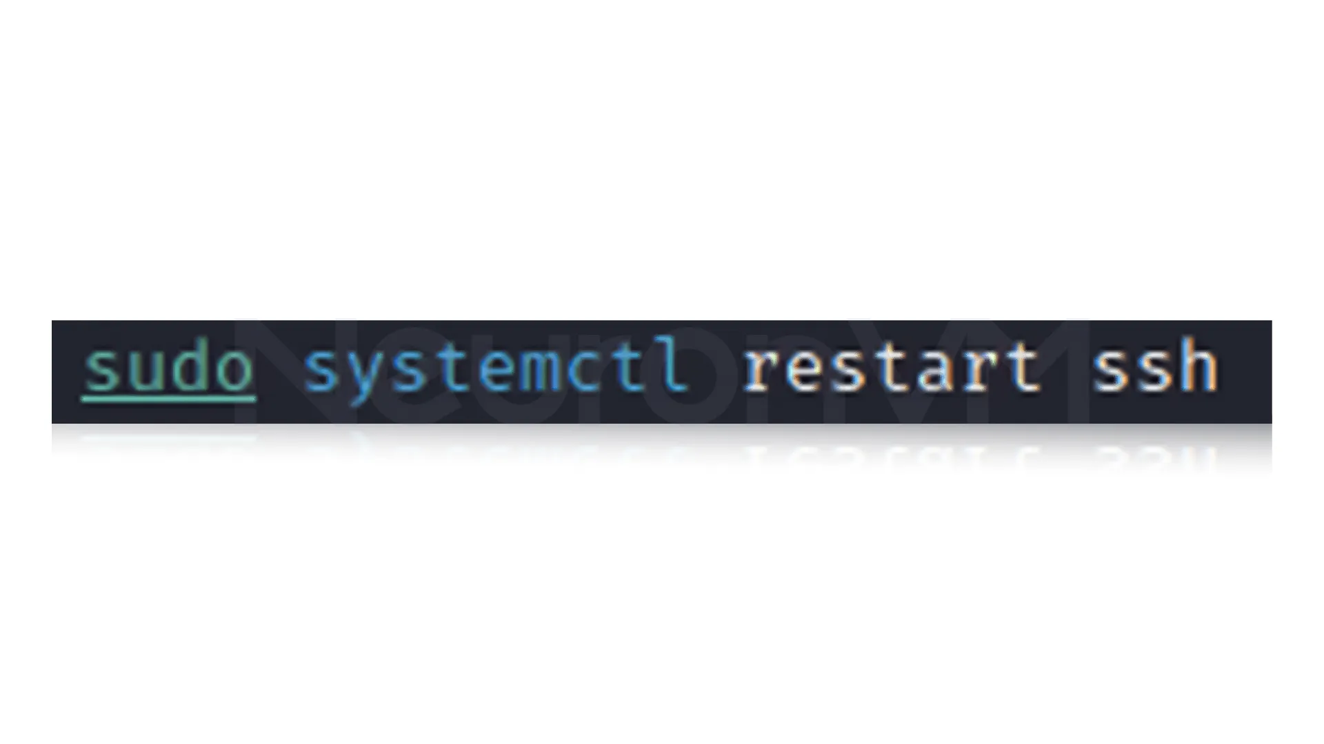 restart ssh
