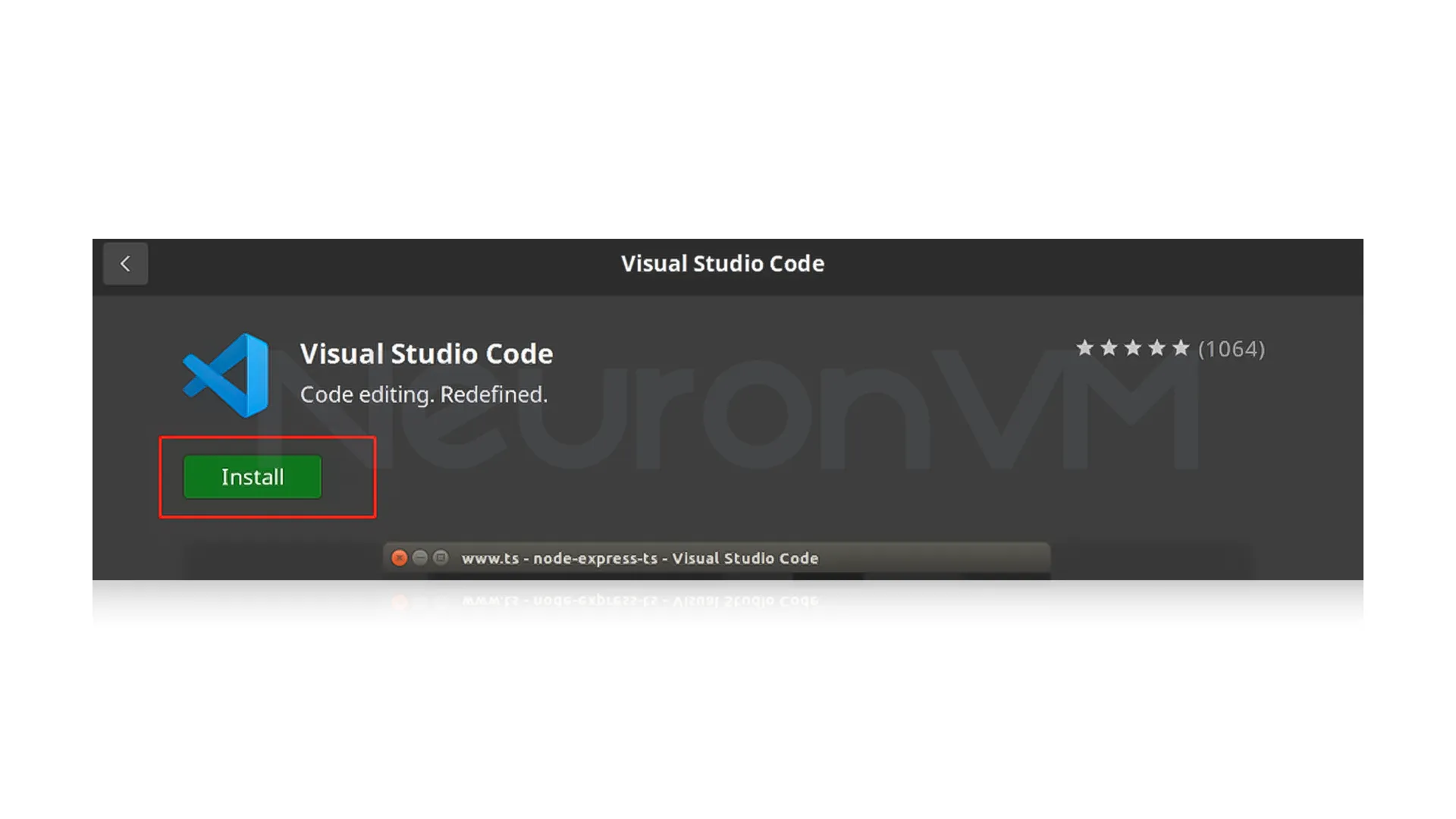 click on the "Install" button to start the installation