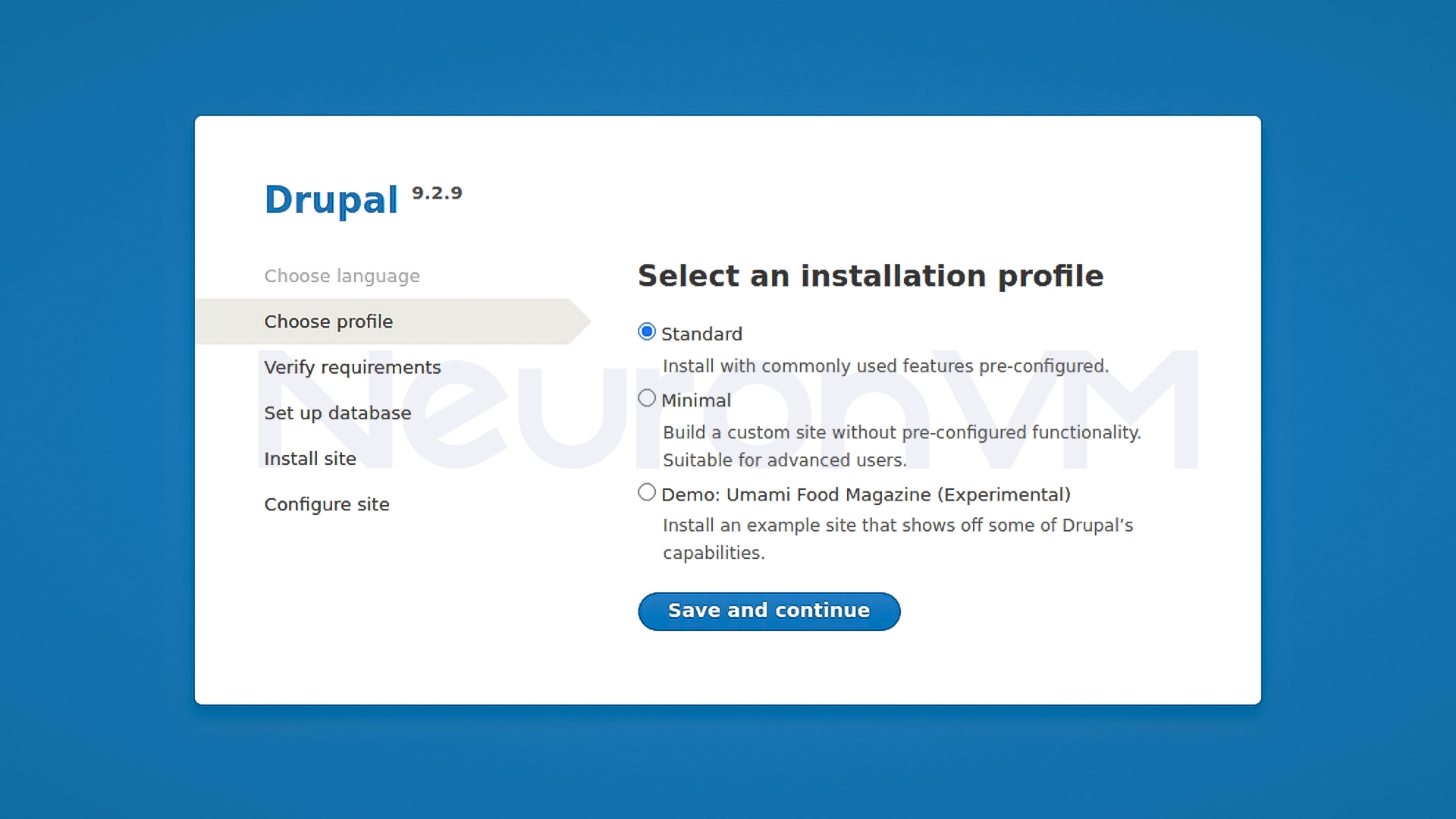 Drupal installation profile