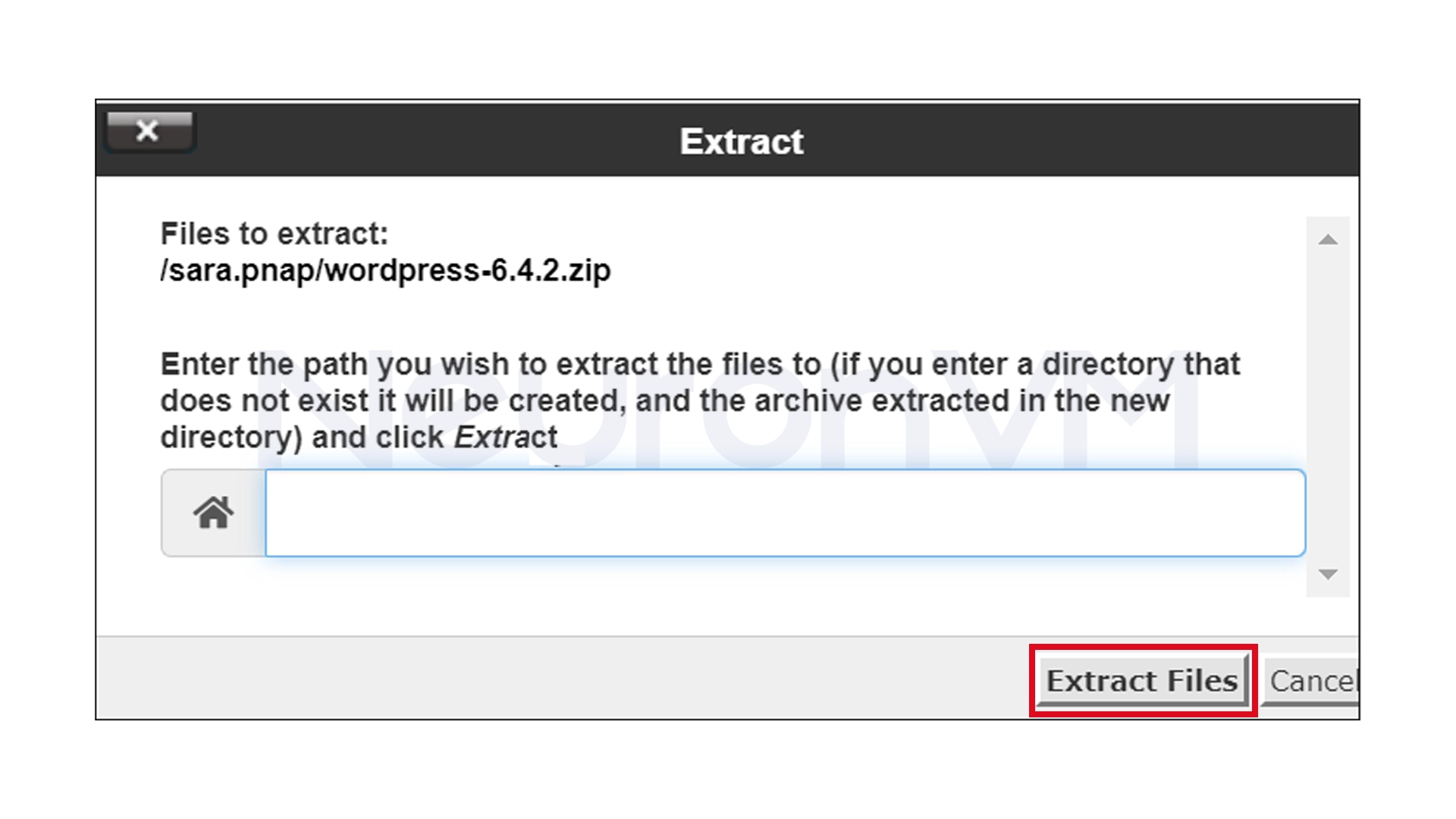 Right-click on zip files to extract them