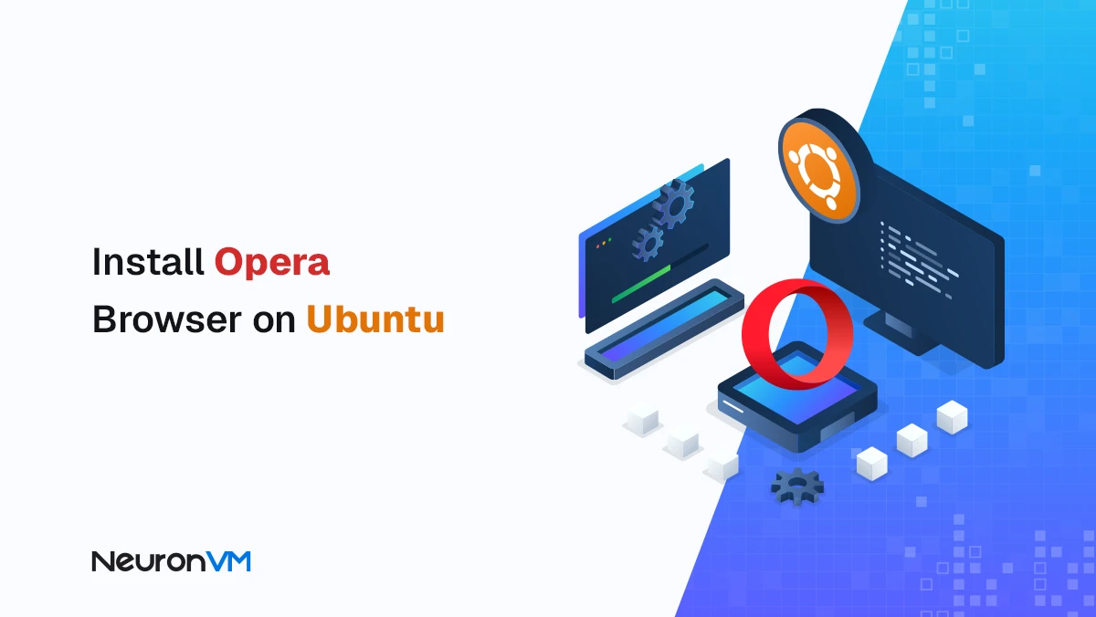 Opera browser on Ubuntu 21.04 desktop