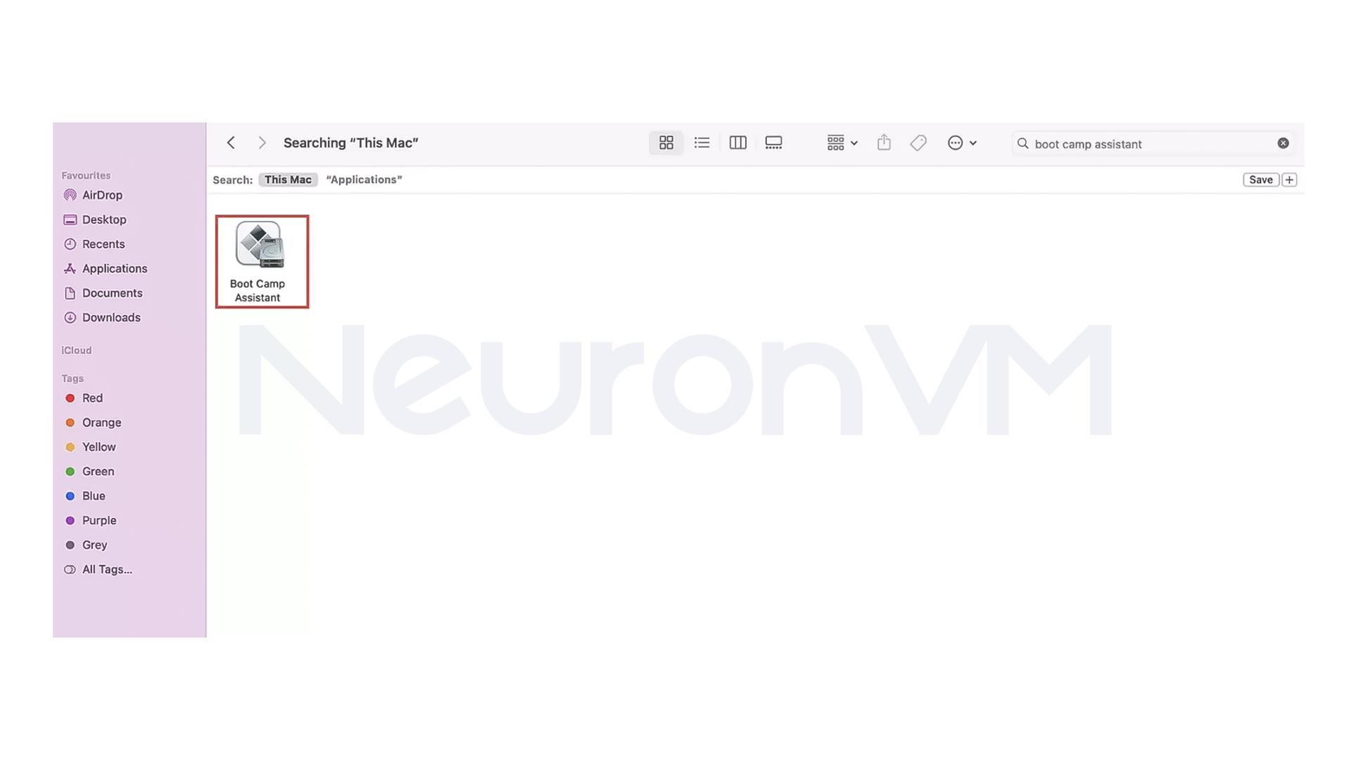 Run Boot Camp Assistant